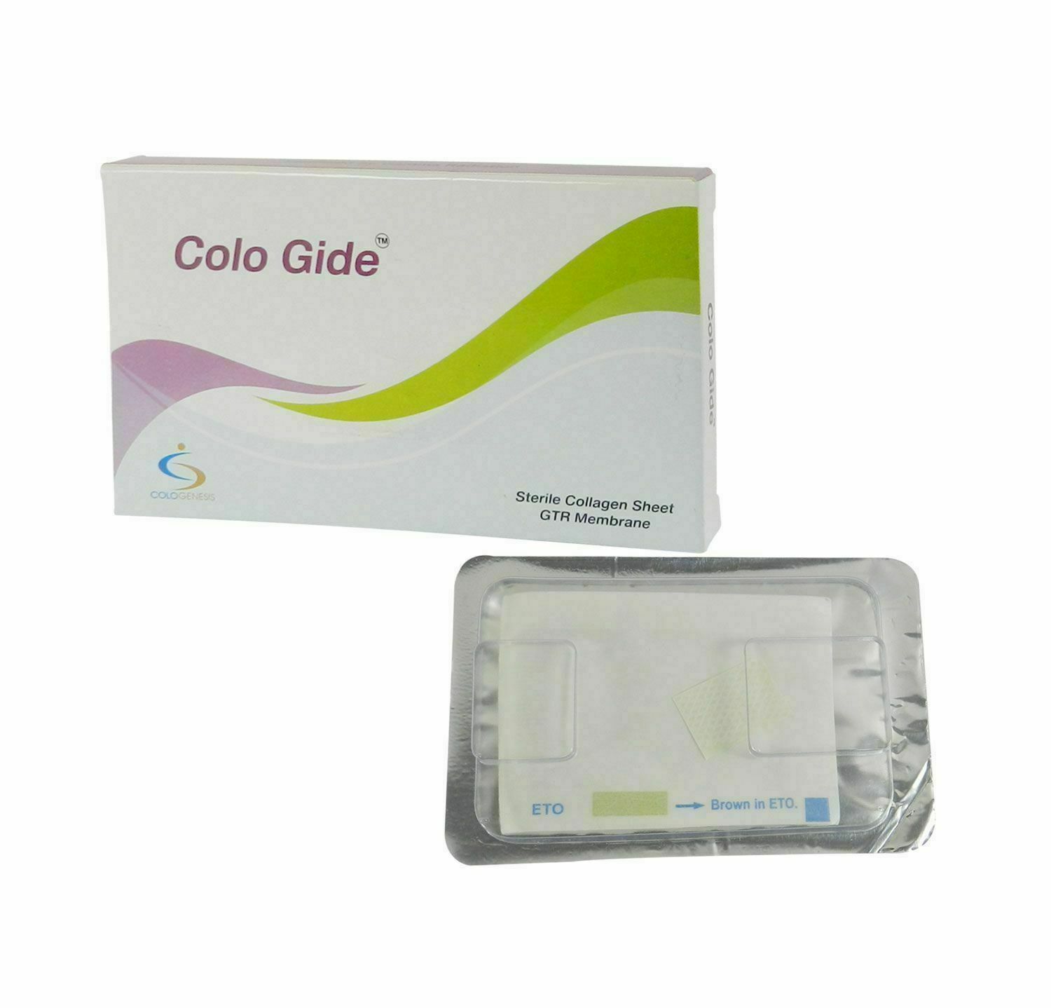 NEW COLO GIDE STERILE COLLAGEN SHEET GTR MEMBRANE 10 x 15mm