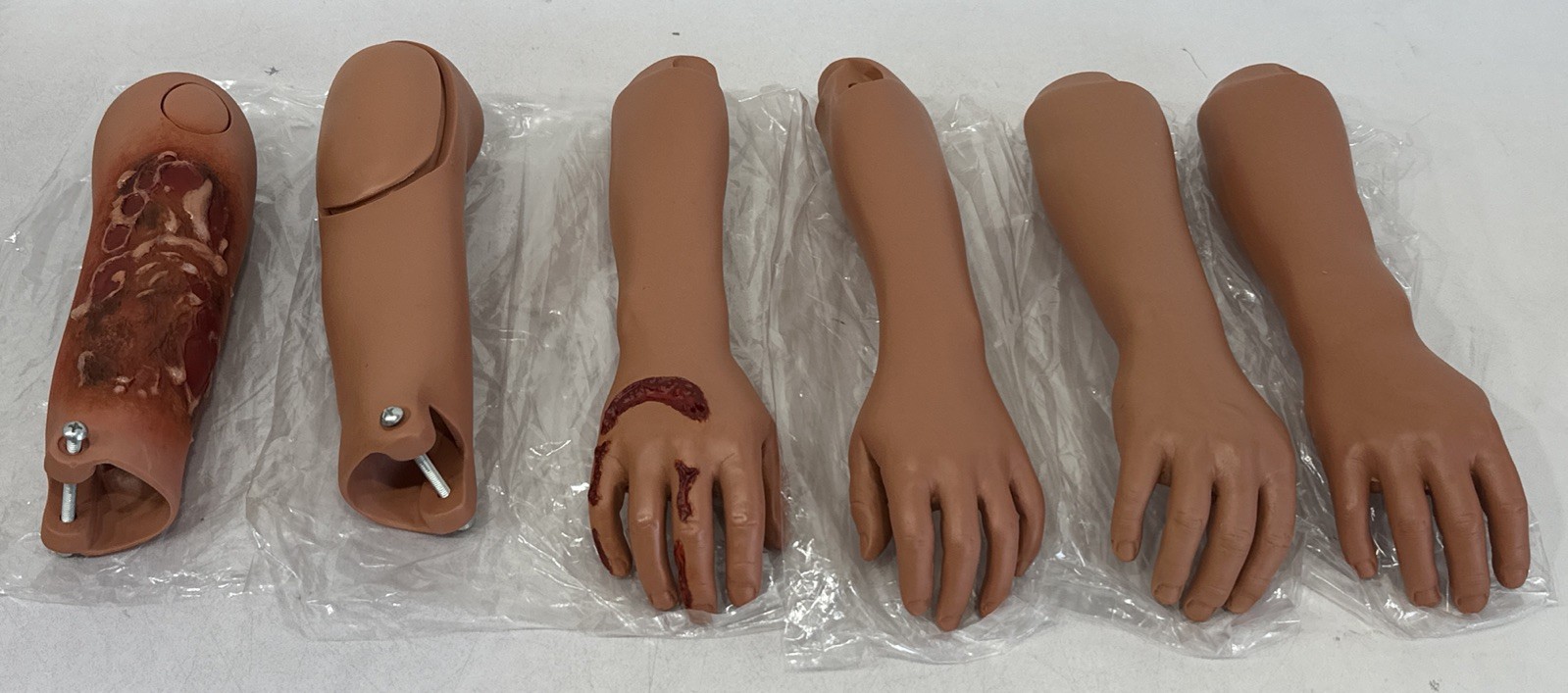 Plastics Laboratory Medical Training In The Care Of Wounds And Traumas Lot Of 6