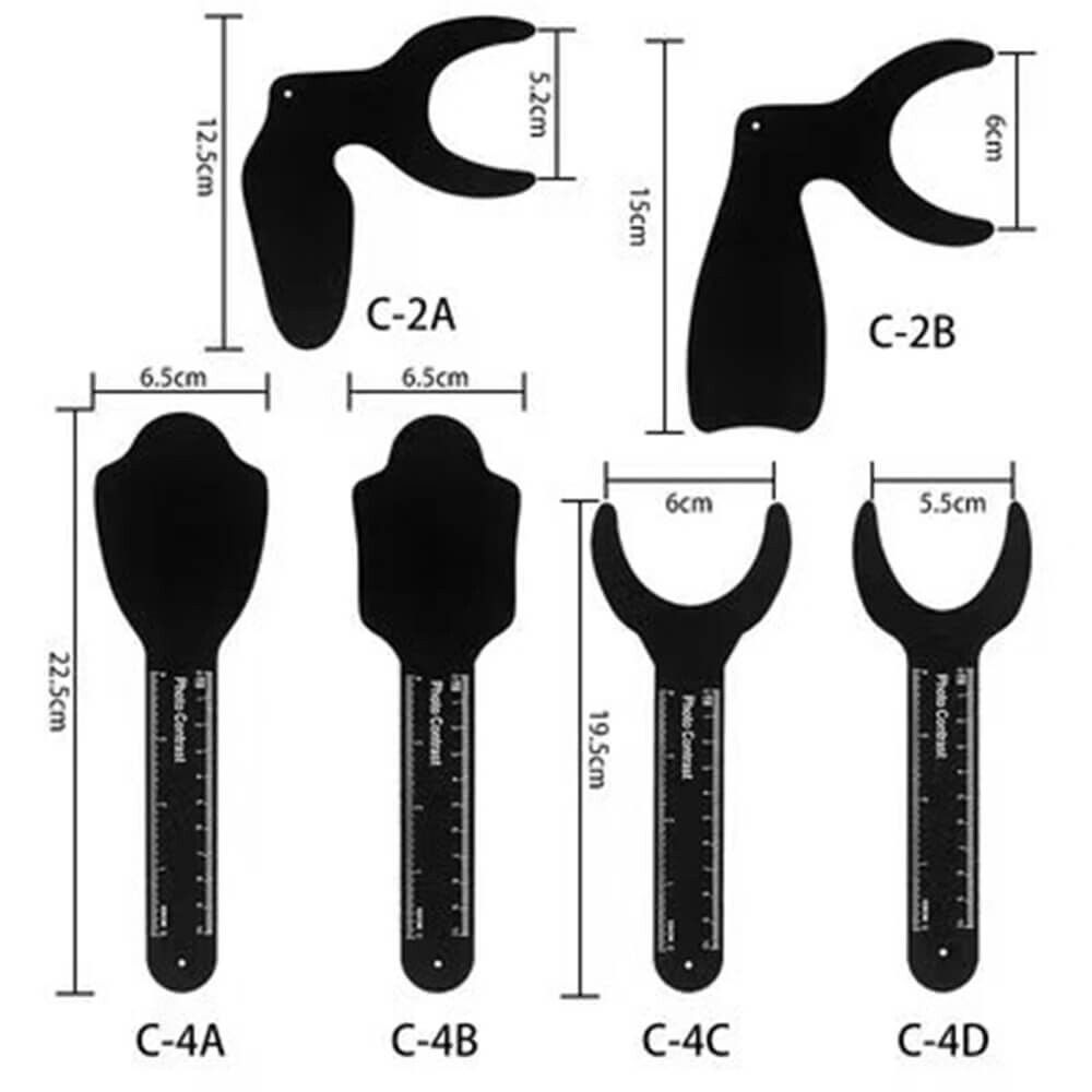 Dental Oral Photo Contrast Set Kit Black Background Board Photography Contraster