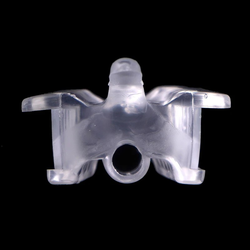 Dental Silicone Bite Block With Saliva Ejector Hole Mouth Opener Cheek Retractor