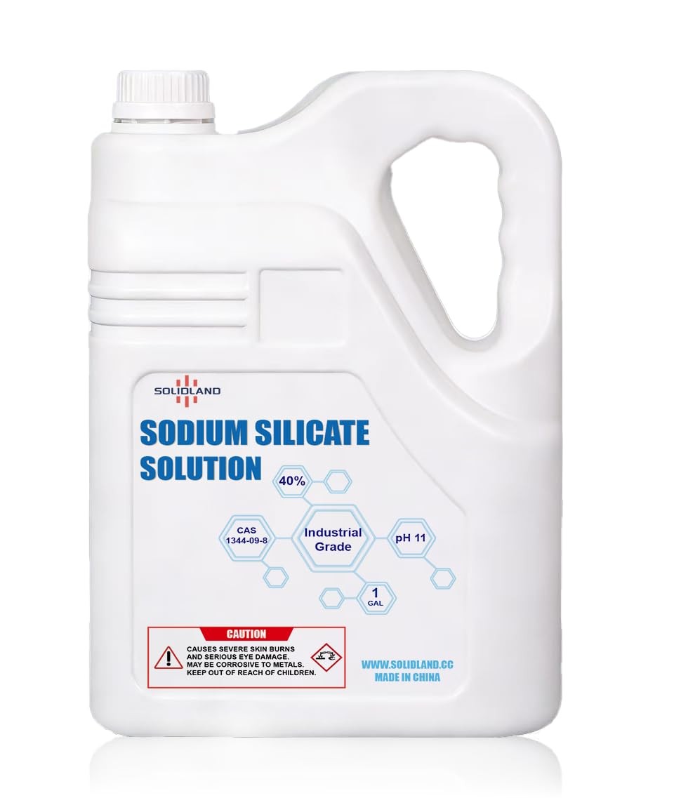 SOLIDLAND Sodium Silicate Solution (Water Glass) 1 GAL Pail Industrial Grade