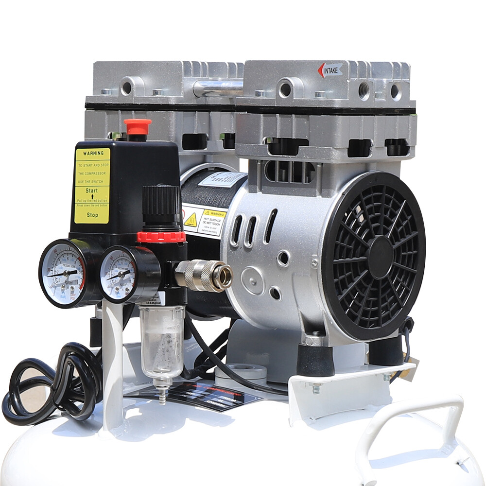 40L 0.75KW Dental Medical Air Compressor Silent Air Compressor Oilless 115PSI US