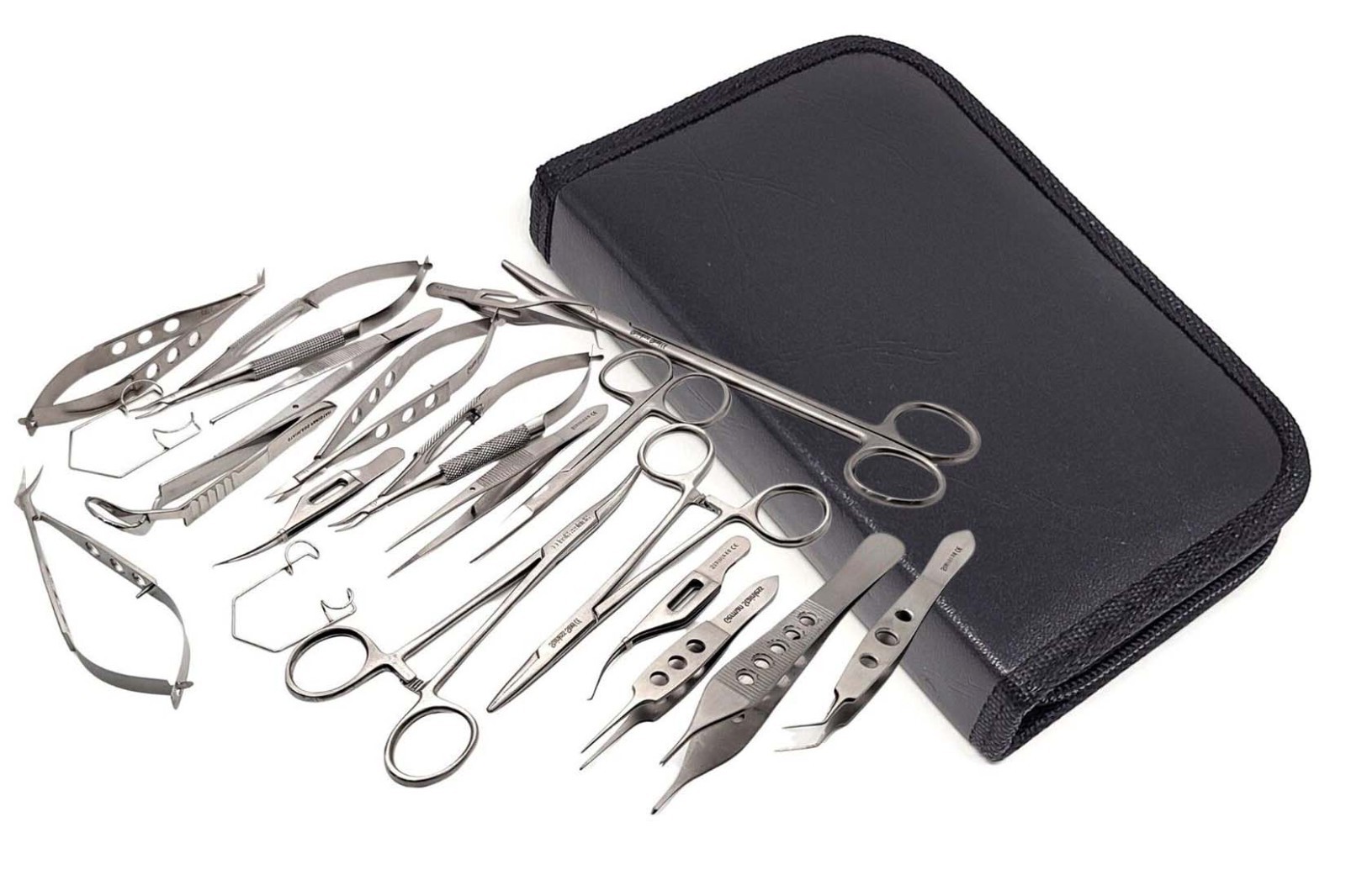 Eye Micro Surgery Ophthalmic Forceps Scissors Speculum Instruments 20 PCs Kit