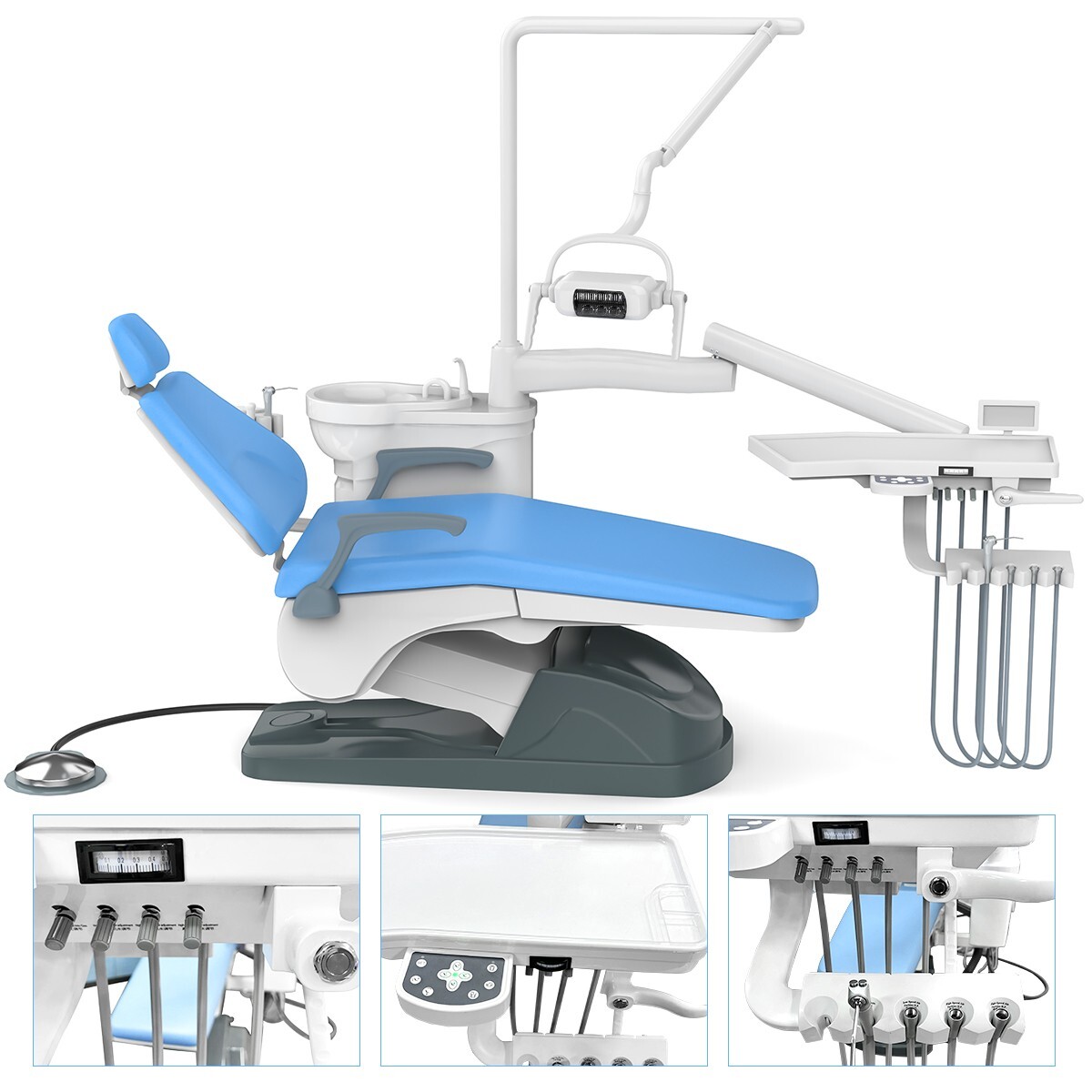 Dental Unidad Unit Chair Computer Controll DC Motor/Mobile Delivery Unit Cart 4H