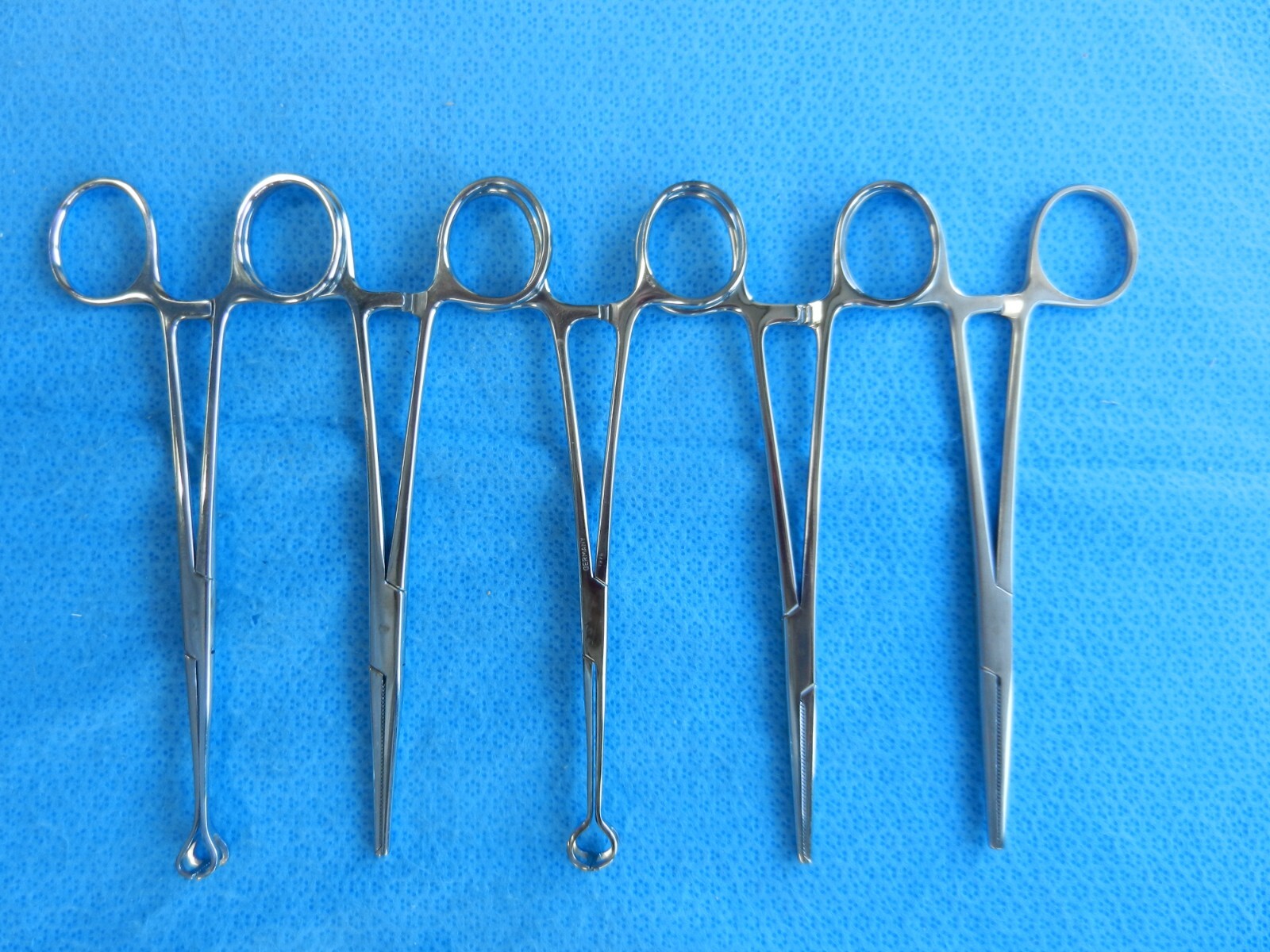 D9073 V.Mueller Codman Weck Lot of 10 Straight/Curved Forceps Approx. 16-16.5cm