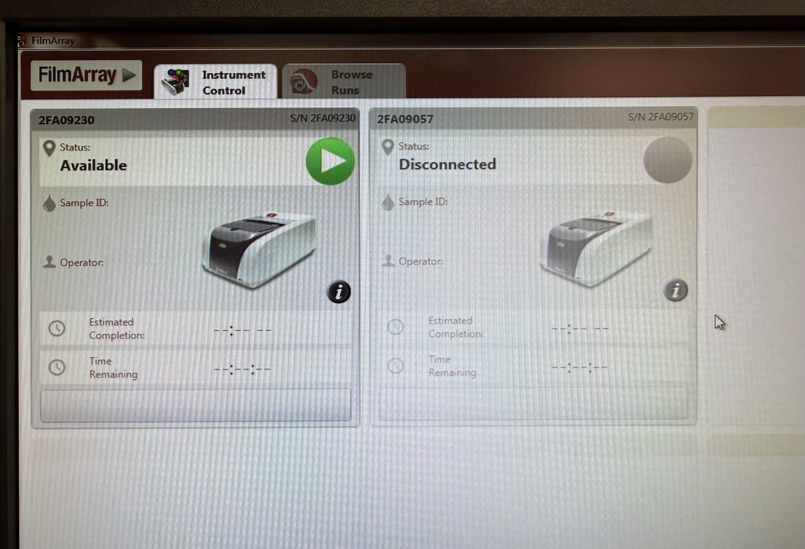 2 Units BioFire FilmArray 2.0 Instrument with 2 Laptop Software included