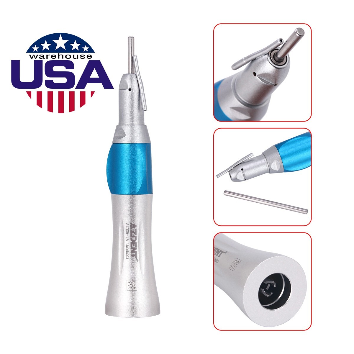 Dental Surgical 1:1 Straight Handpiece External irrigation With External Nozzle