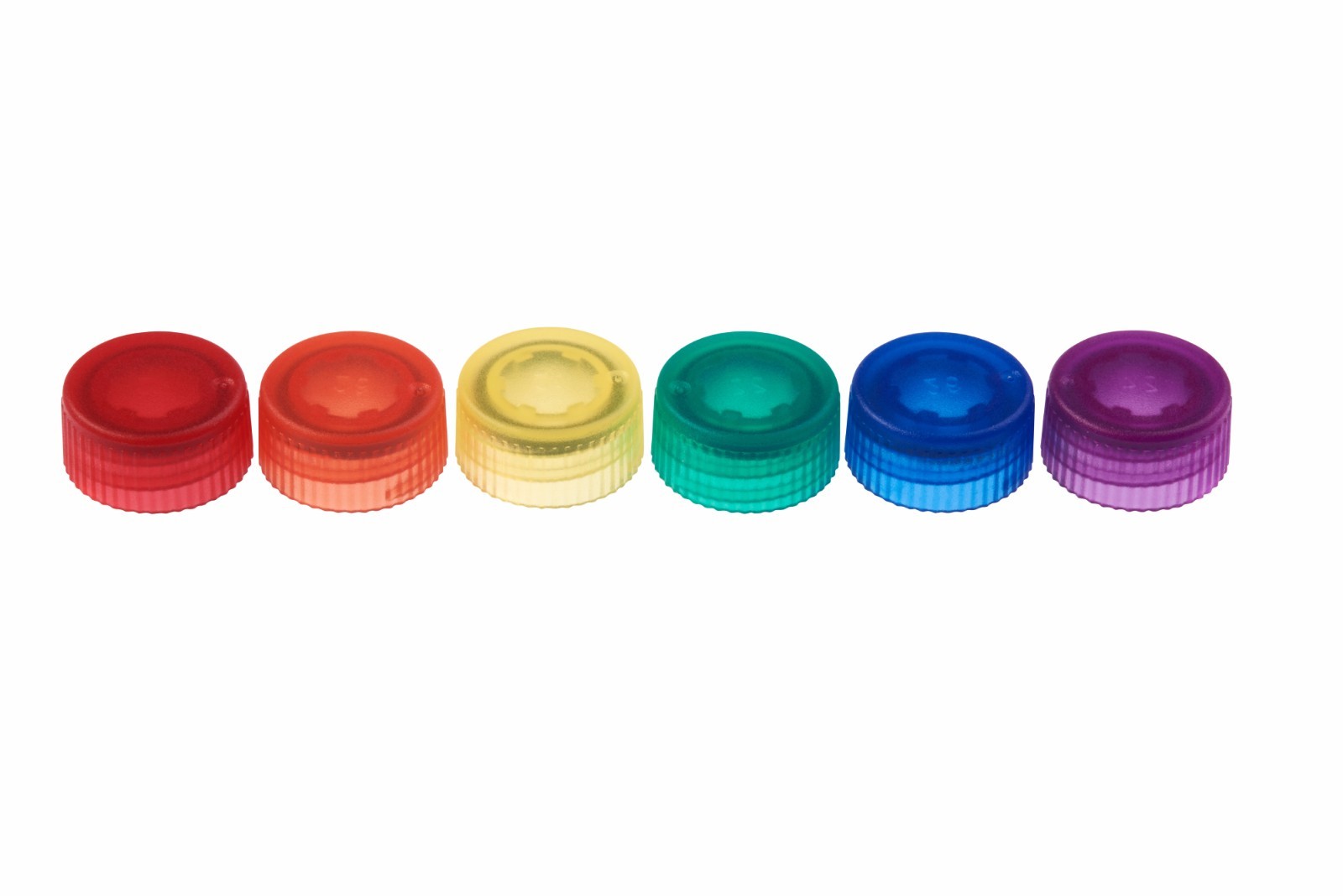 CELLTREAT CAP ONLY,Screw Top Micro Tube Cap,O-Ring,Translucent,Assorted #230842A