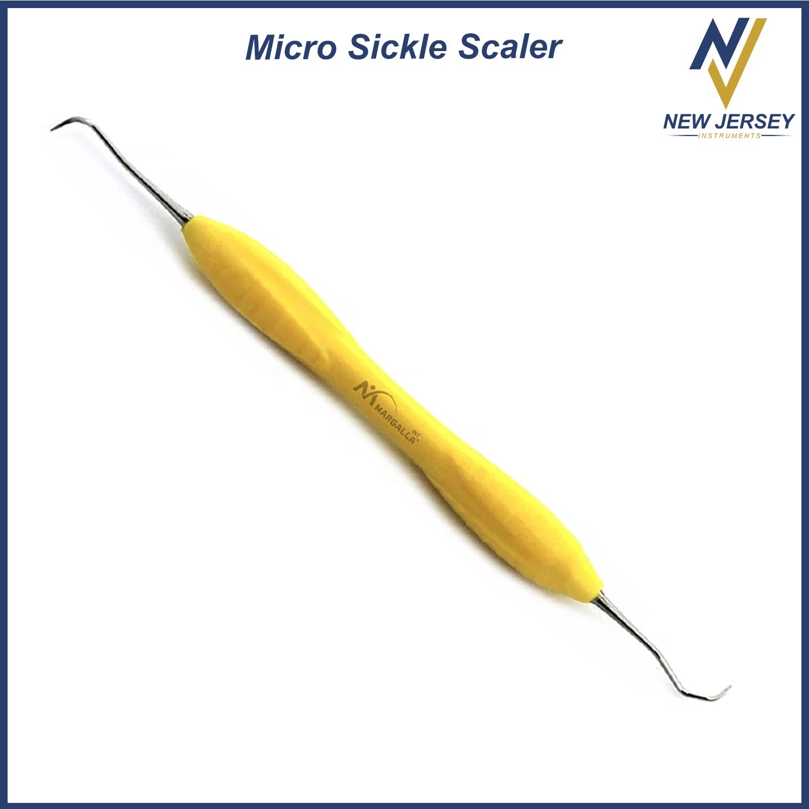 Dental Younger Curettes Micro Sickle Scaler Remover Periodontal Silicone Handle