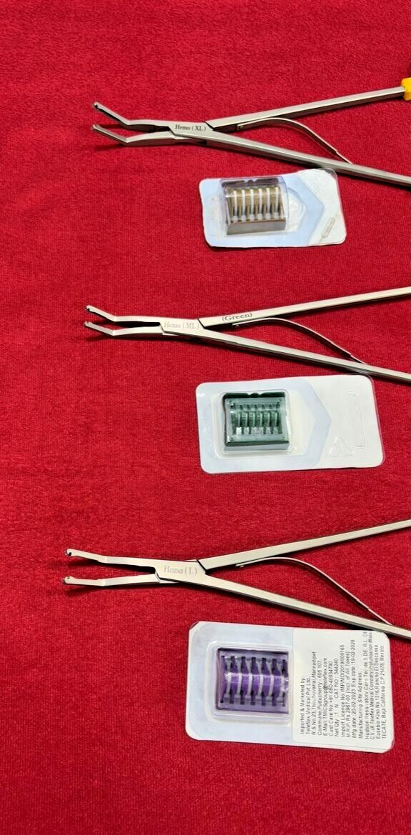 Open Surgery Hem-o-Lok Appliers with Cartridge Reusable Instruments – 3 Set