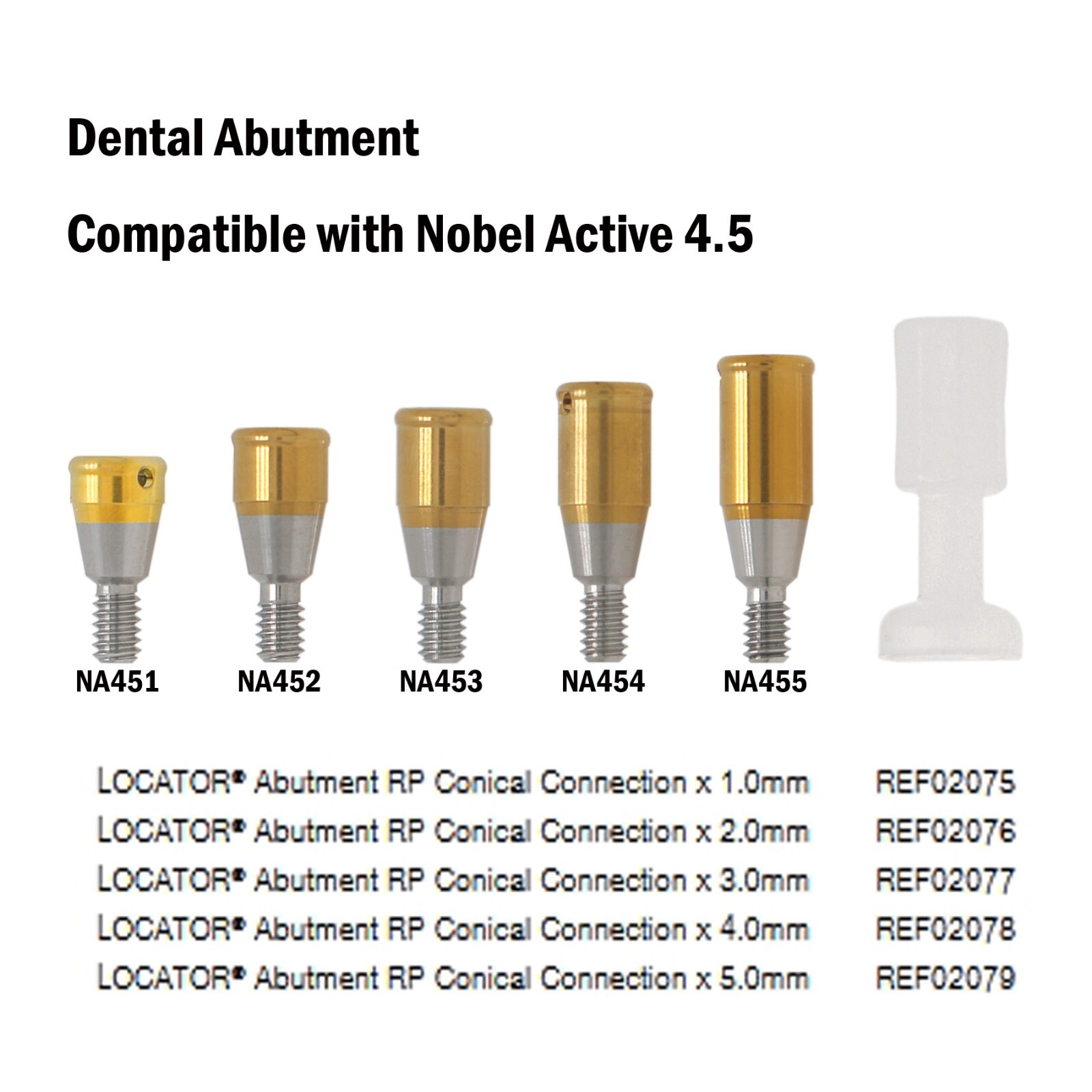Healing Locator Abutments Open/Closed Tray Torque Wrench Fit Nobel Conical NP/RP
