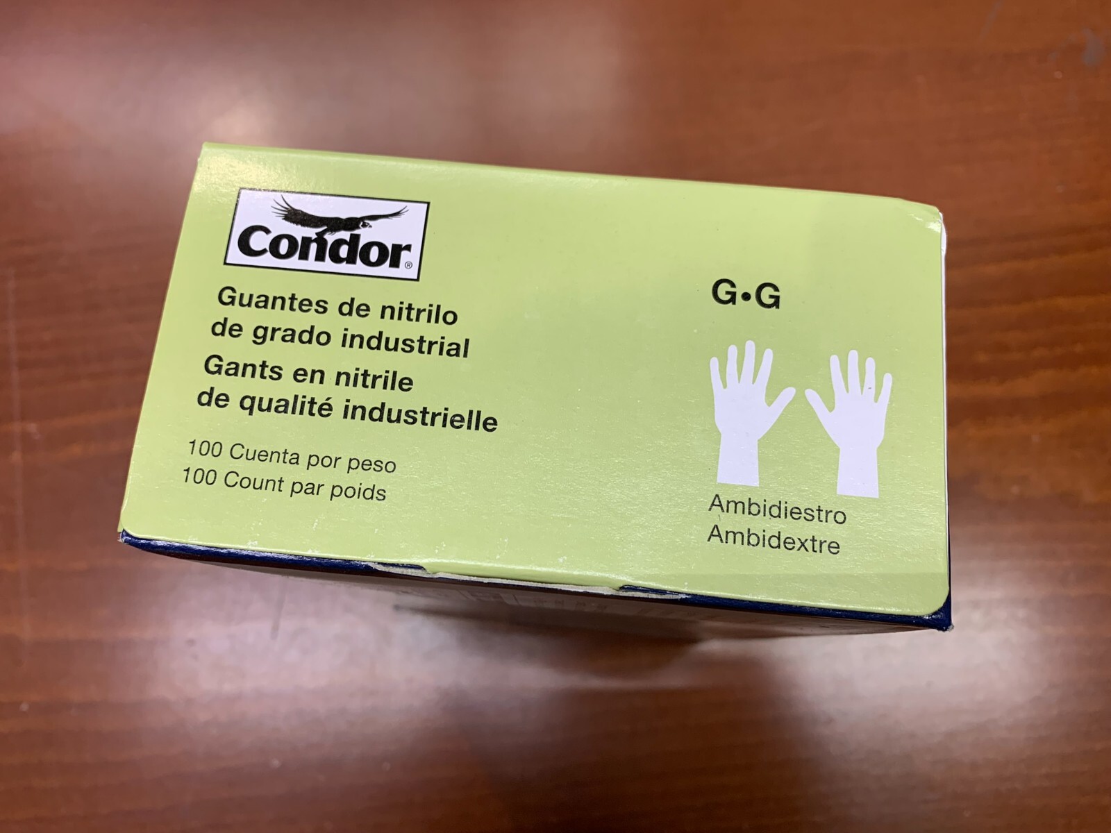 100-PCS CONDOR Disposable Gloves Nitrile Food-Grade Gen Purpose 2XMA8 Large