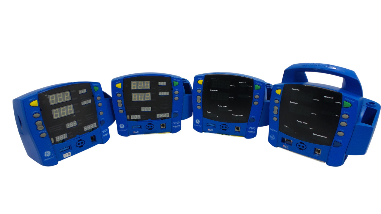 Lot of 4 Different Models GE Dinamap Vital Signs Monitor – Free Shipping