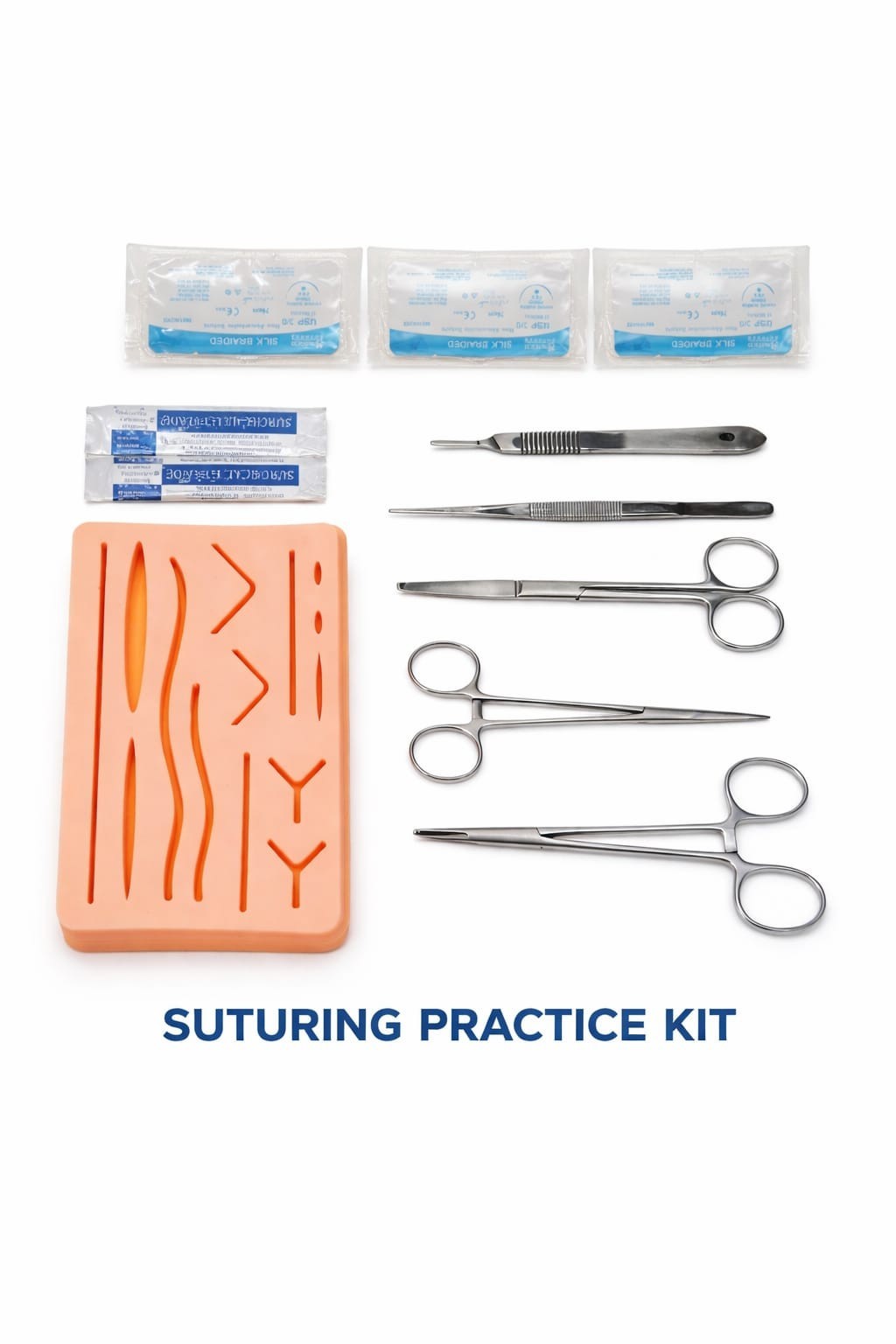 Complete Practice Student Suture Kit for Medical Training