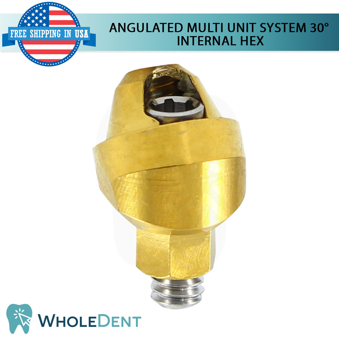 Angulated Abutment Multi Unit 30° Plastic Sleeve Set Dental Implant Int Hex