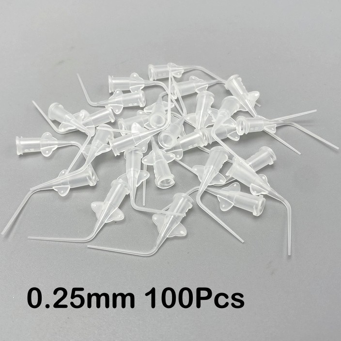 Dental Endo Irrigation Tips Disposable Root Canal Rinsing Tip Syringe Tip Clear