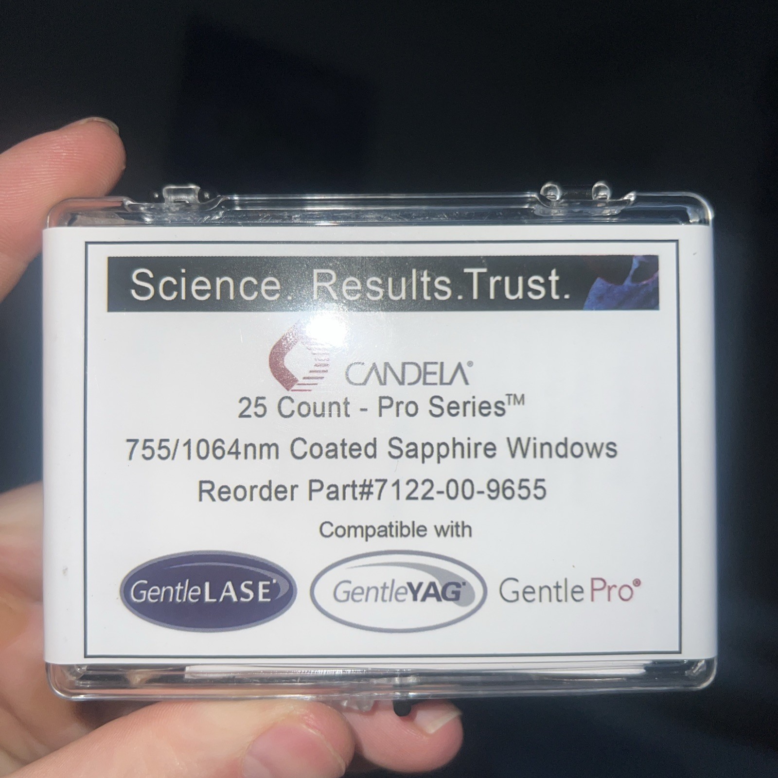 Candela 25 Count- Pro Series 755/1064 nm Part# 7122-00-9655 Gentle