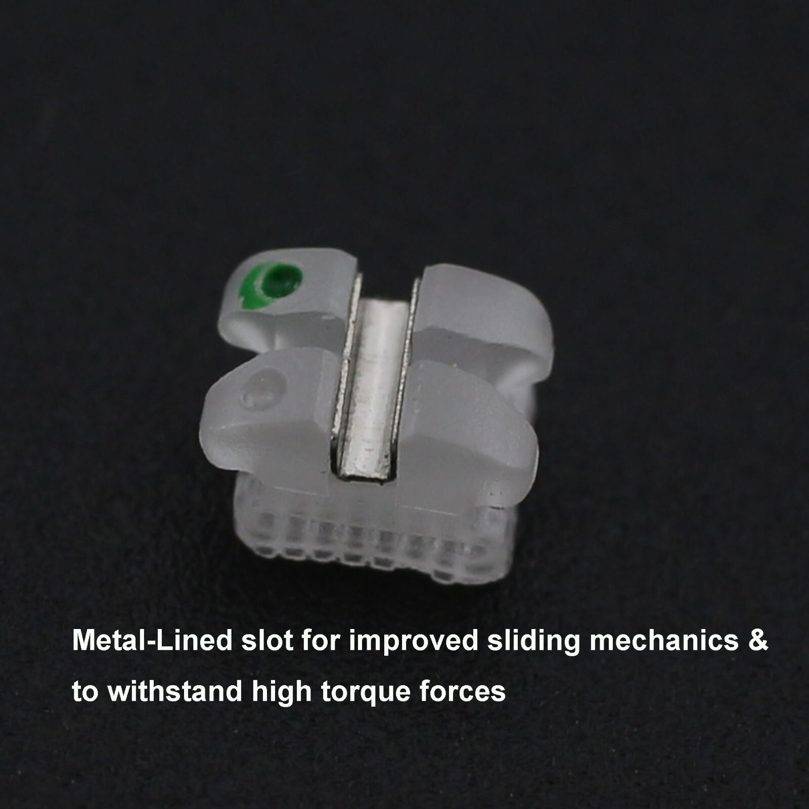 Dental Orthodontic Brackets Ceramic Braces Roth MBT 022 3 Hooks 5-5 Aesthetics