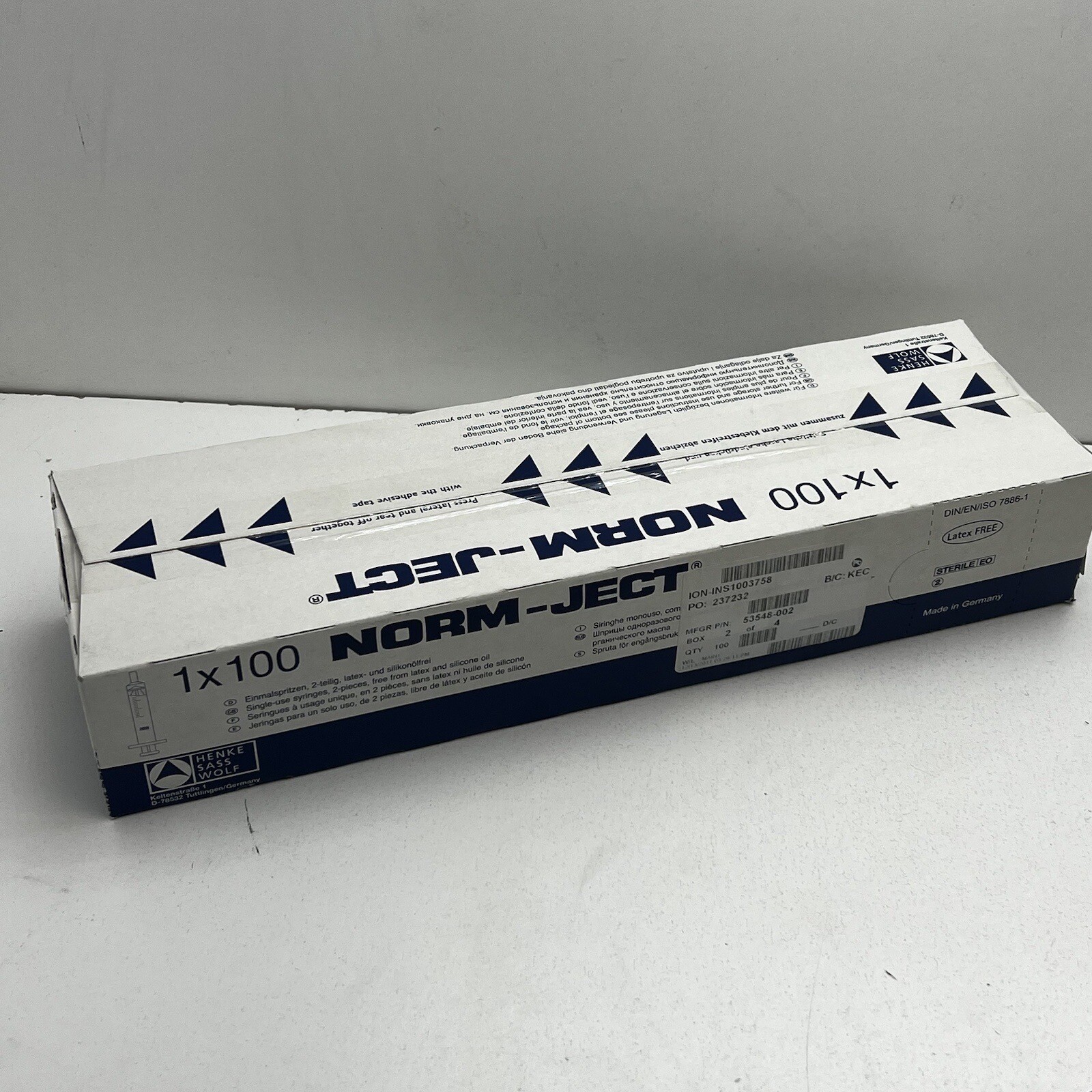 Norm-Ject 4020-000V0 Luer Lock Sterile Syringe