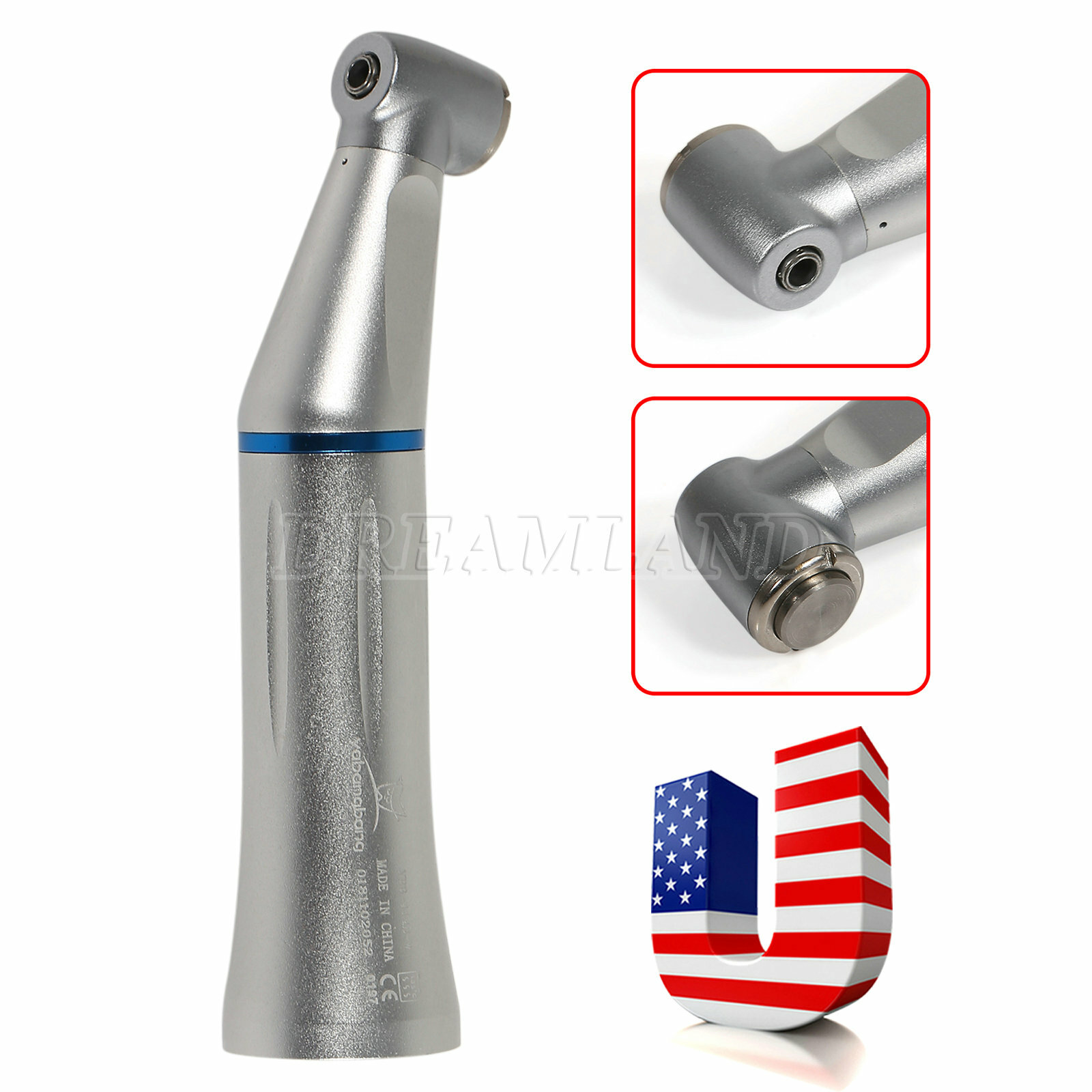 US Dental Inner Spray Contra Angle Low Speed Handpiece Push Button USPS TOP