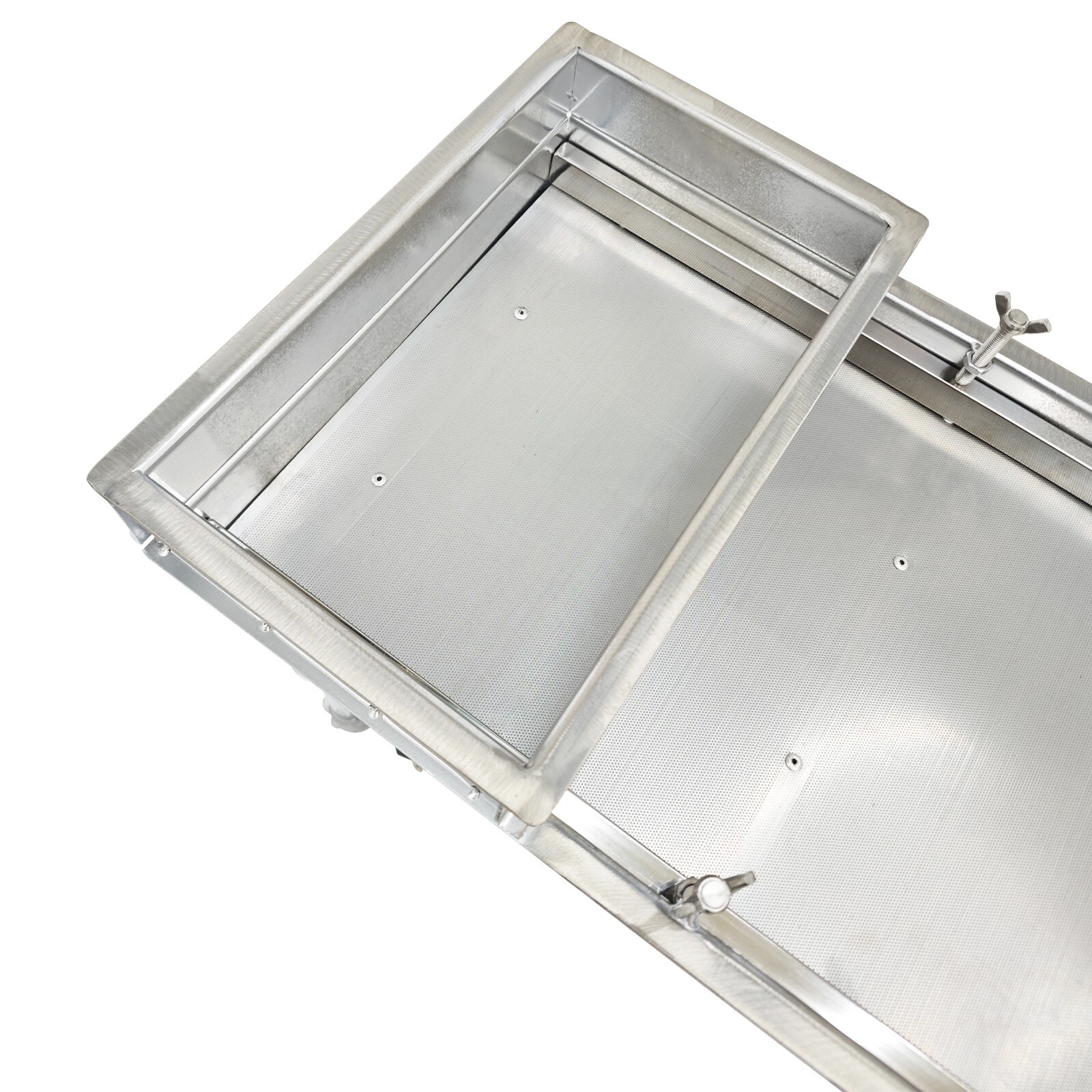 Linear Vibrating Screen 110V 80W 33.86″x13.4″x15.75″ 0.5mm Round Holes