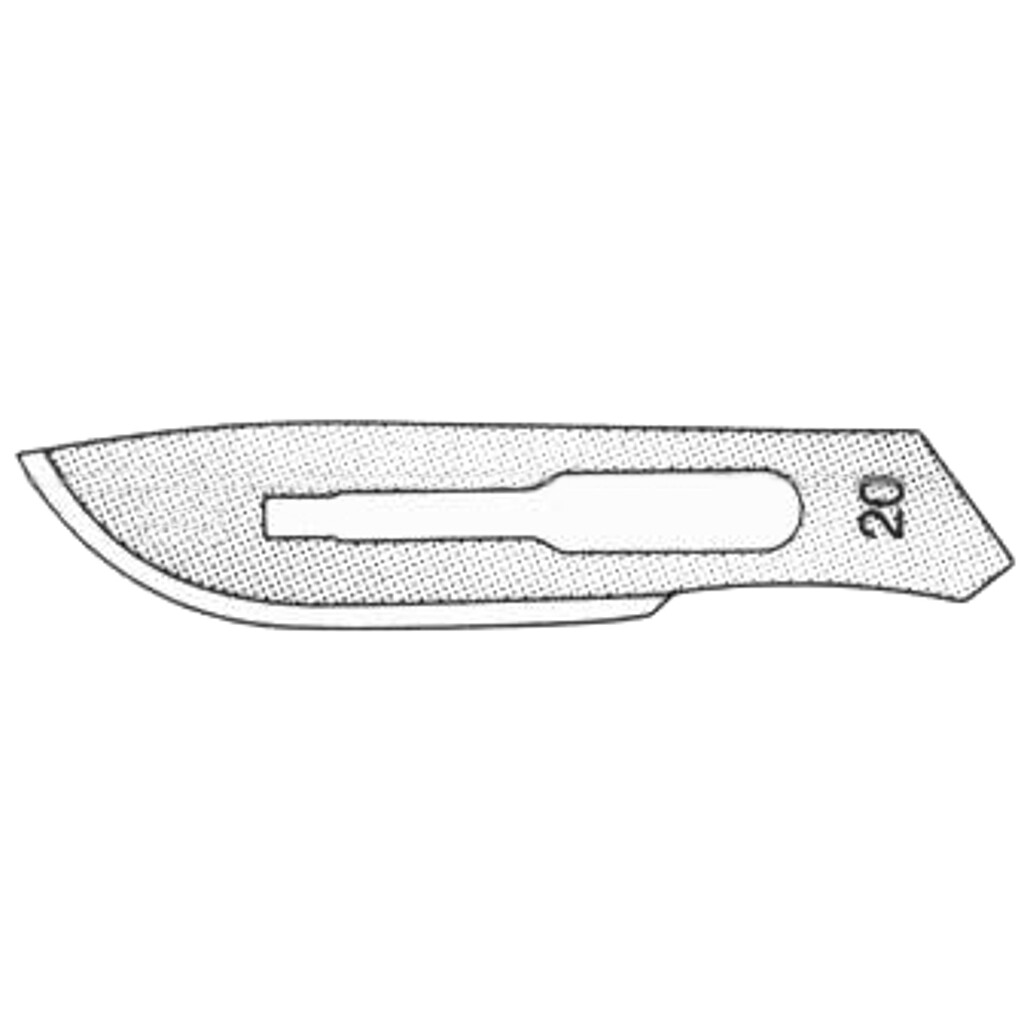Scalpel Blades 20 for Scalpel Handle 4 6 Dental Surgical Podiatry Tools