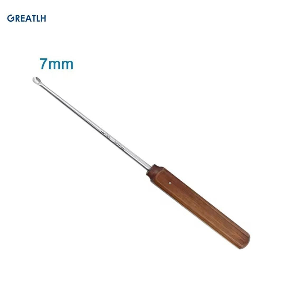 Halle Spinal Bone Curettes Set Oval Cup Orthopedic Surgical Instrument