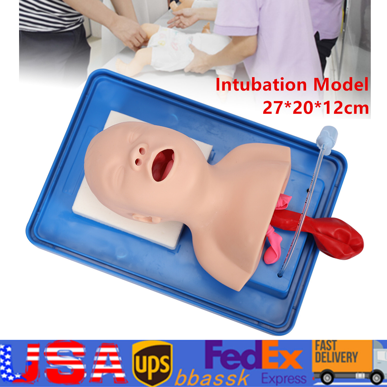 Intubation Manikin Study Teaching Baby Infant Model Airway Management Trainer