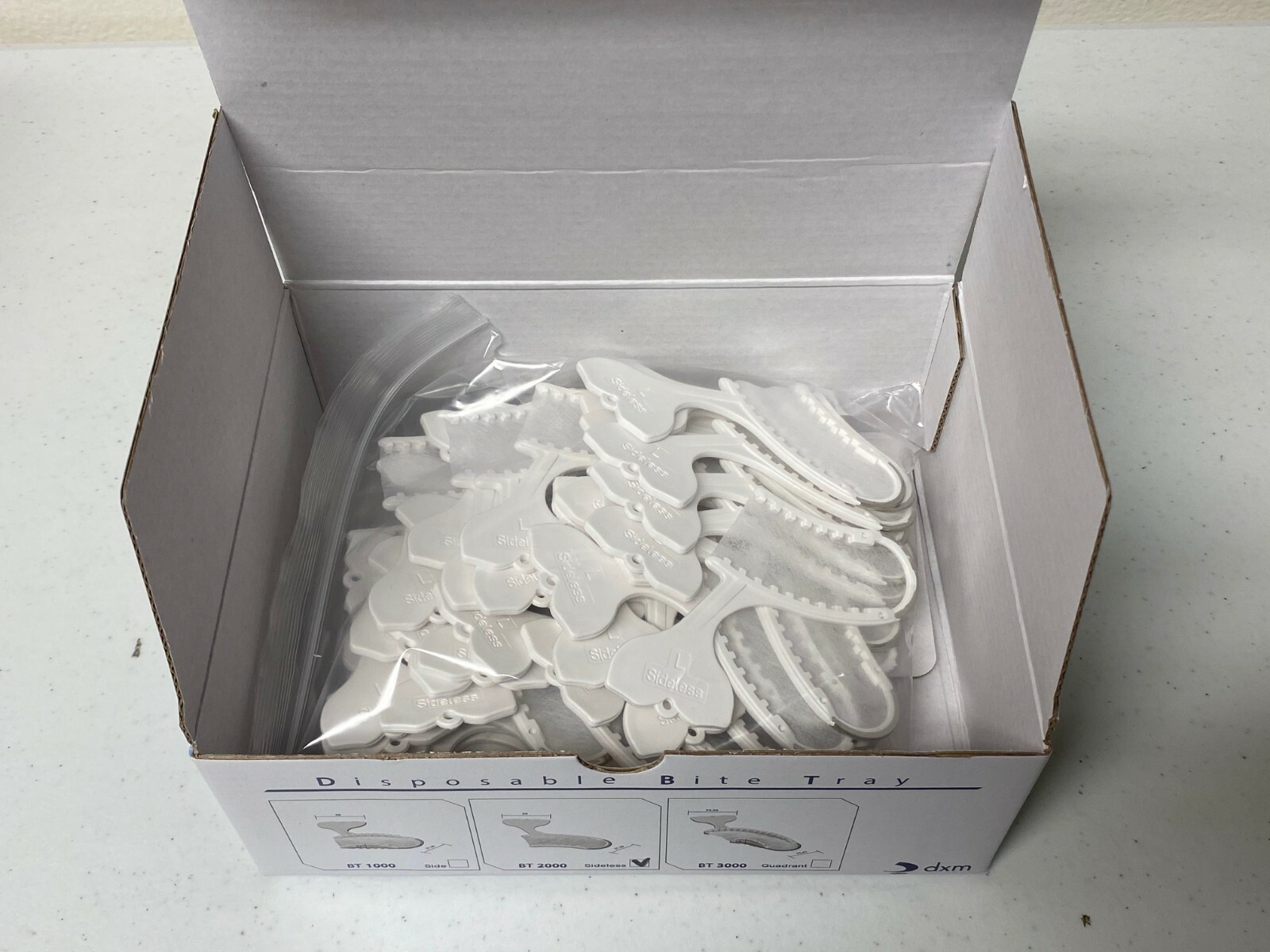 35 Dental Disposable Impression Bite Tray Sideless DIBT + Free Mixing Tips 1bag