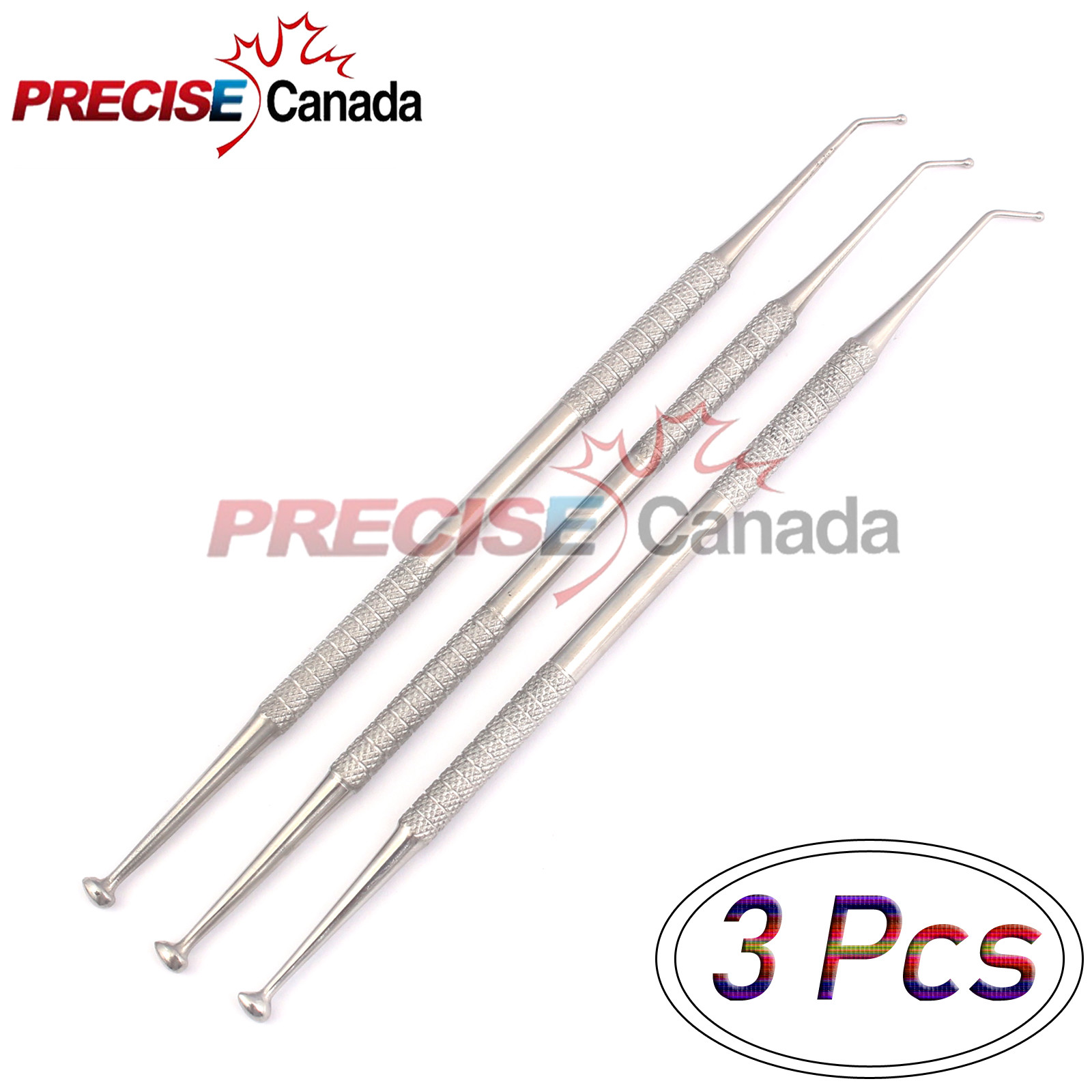 3 Pcs Ball Burnisher 27/29 Double Ended Filling Instruments