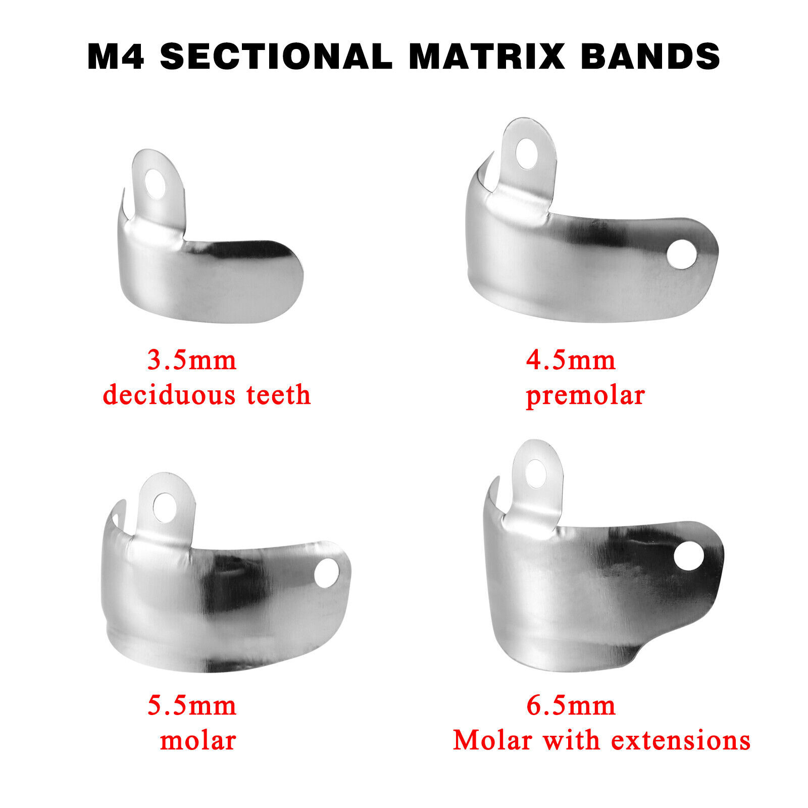 Dental Matrix Bands Ring Narrow Standard Ring Titanium Clamp Fit Garrison V3