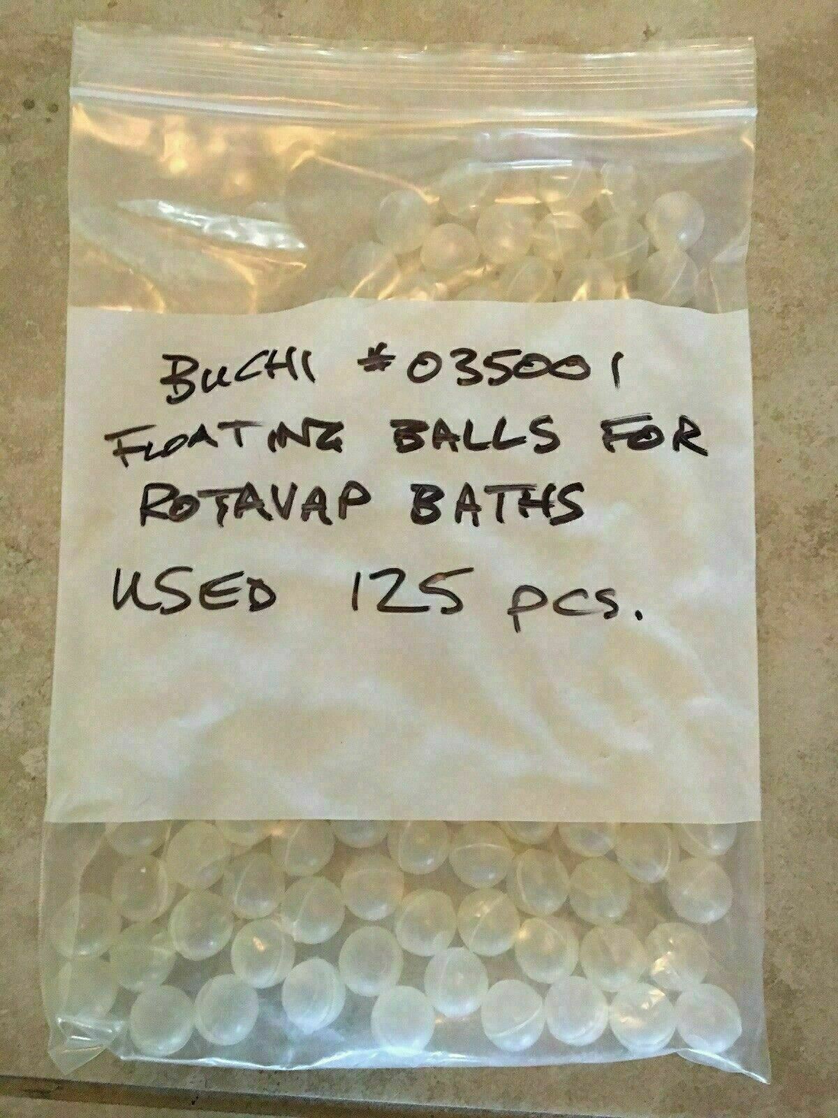 125 Pcs – Buchi #035001 Rotorvapor Floating Balls for Rotavap Evaporator Baths