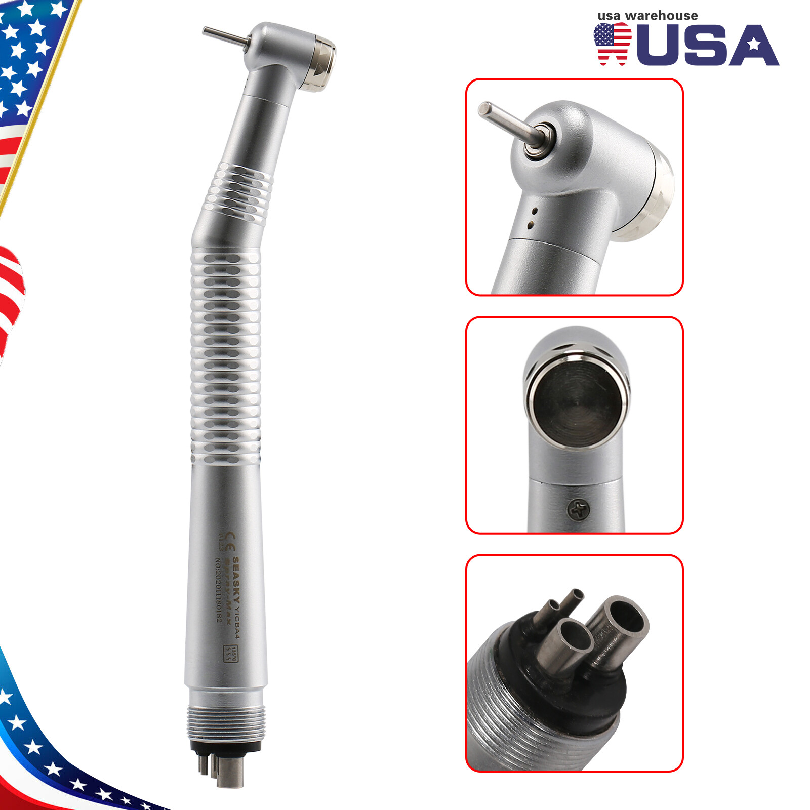 10 Pcs turbina High Speed Turbine Handpiece 4Hole Fit NSK PANA MAX CE Y1BA4 TX