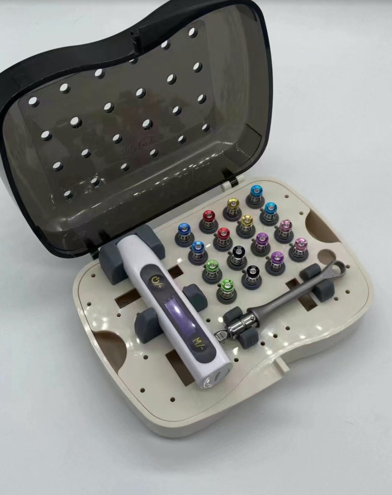 Electric Universal Implant Kit Abutment Torque Wrench 10-40Ncm Tool Driver