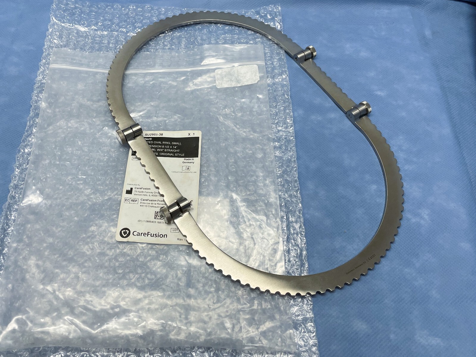 V. Mueller SU2951 Bookwalter Retractor Set, Table Post, Ring, Blades, Clamps