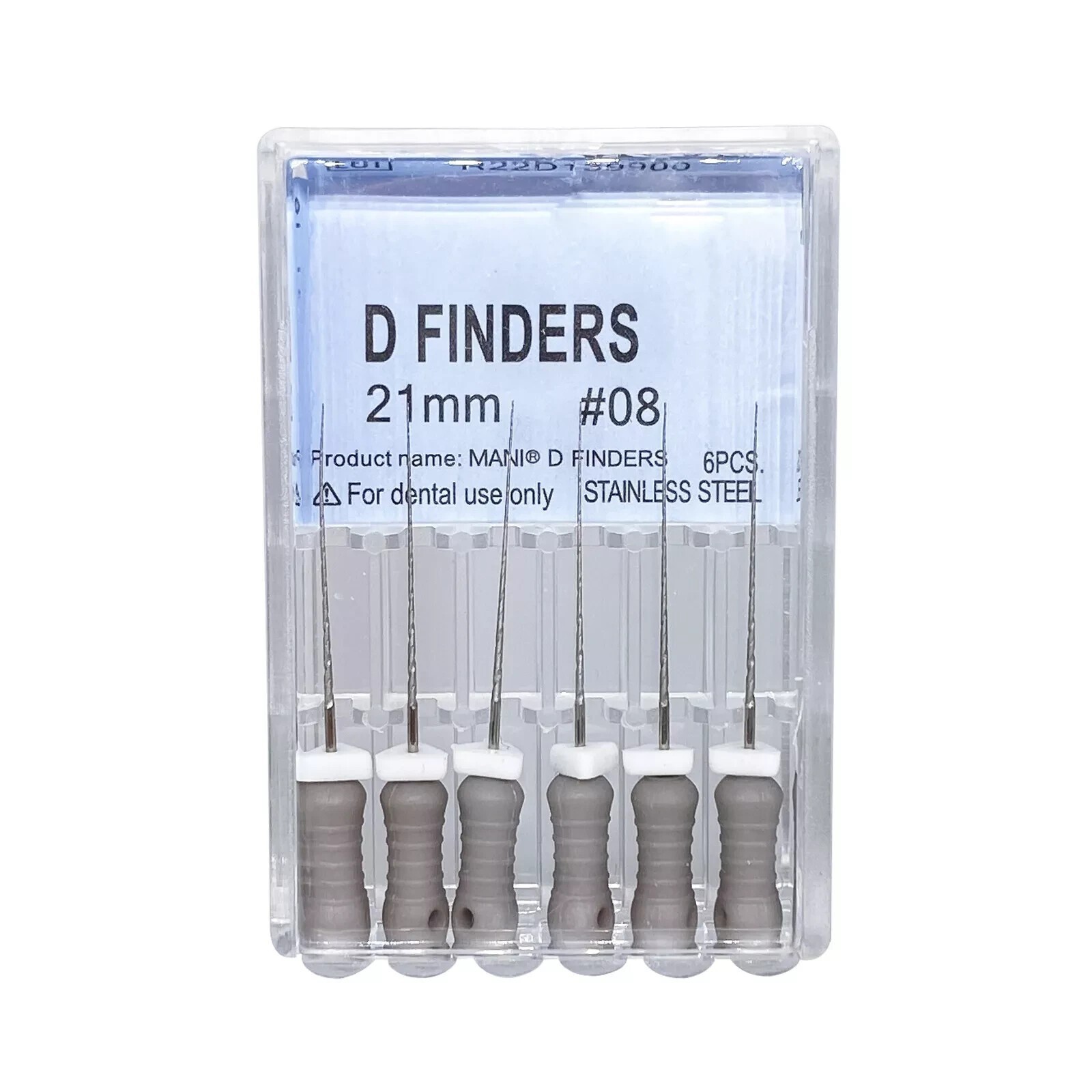 Dental Endodontic D Finders 10 Size Files 21/25mm for Calcified Curved Canals