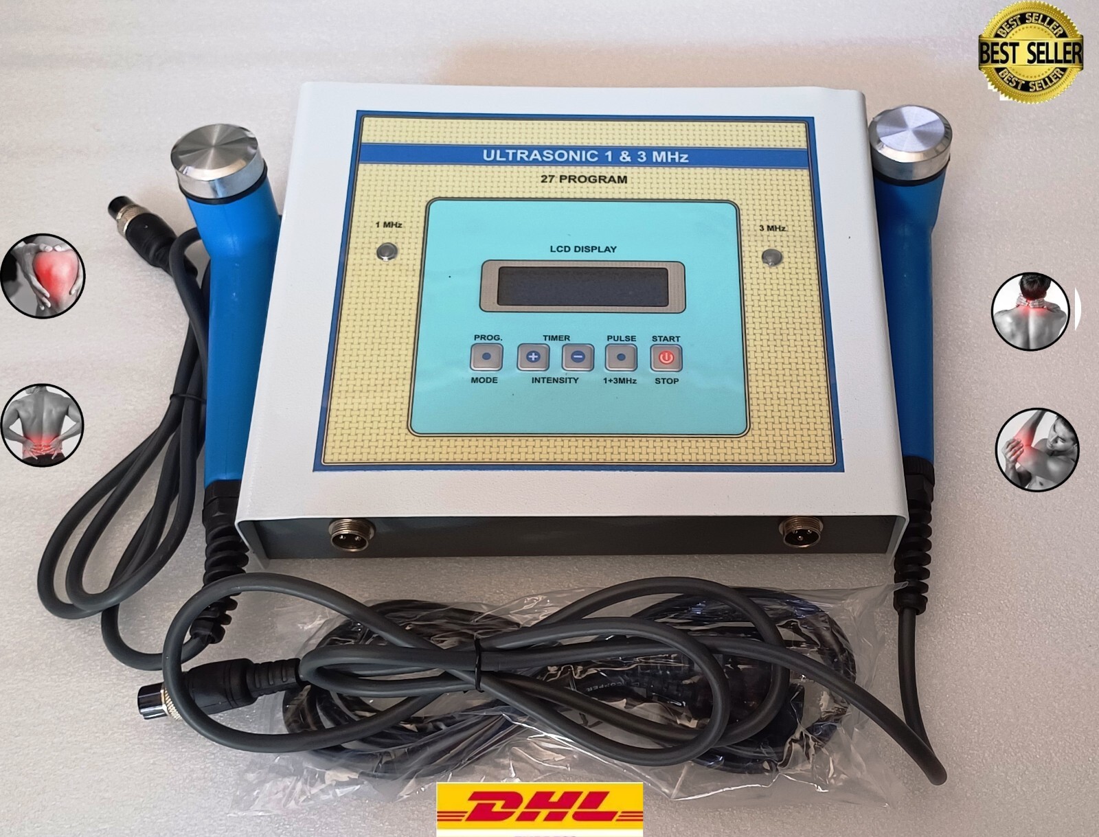 Pro. Home Use Ultrasound therapy machine 1MHz & 3MHz Professional Use Machine Us