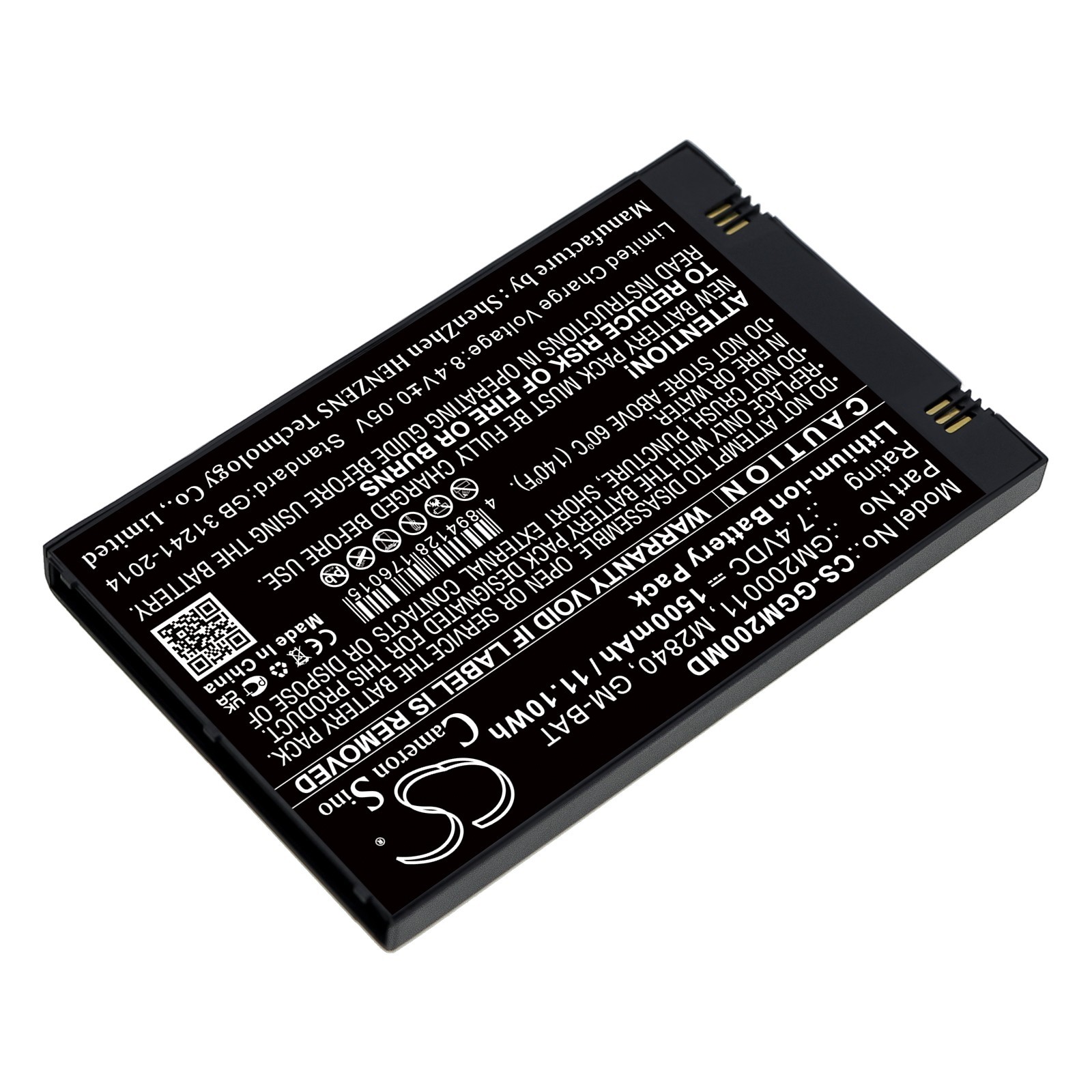 BATTERIE 1500mAh GM200011 M2840 GM-BAT for GE Vscan Ultrasound Scanner