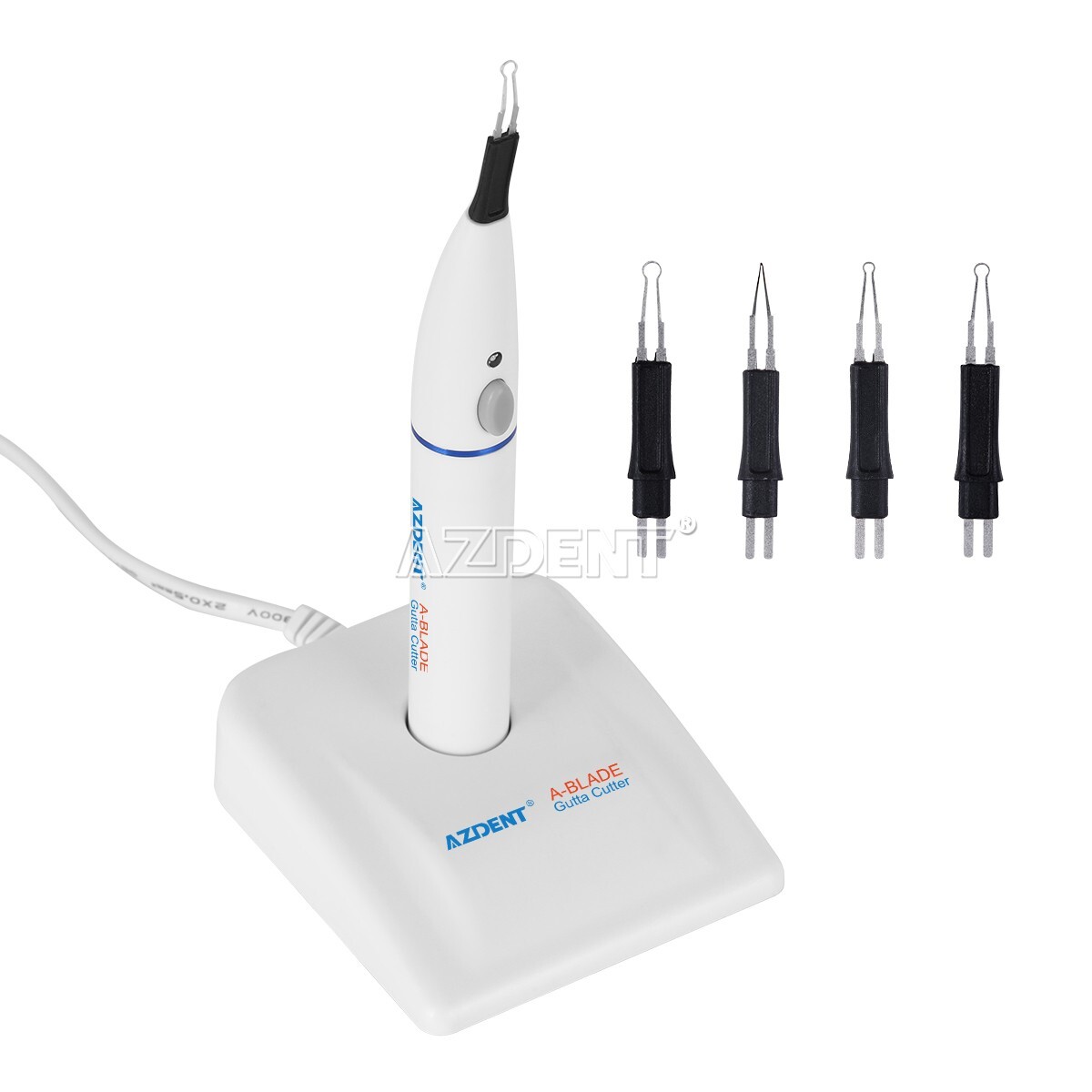 AZDENT Dental Endo Cordless Gutta Percha Tooth Gum Cutter Cut off with 4 Tips