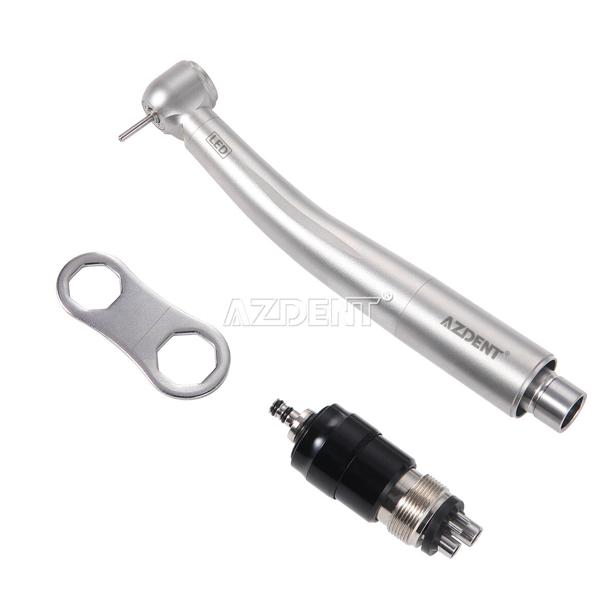 Dental E-generator LED High Speed Handpiece 4 Spray+LED Quick Coupler ALQ-SU M4