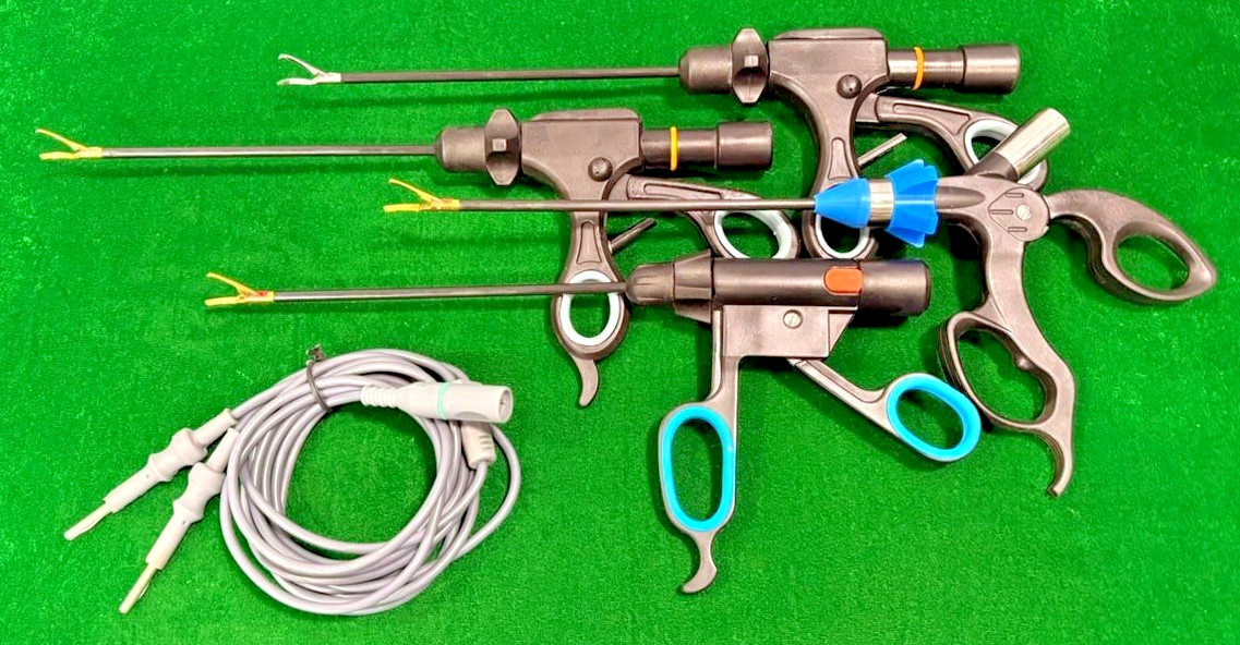 4pc Laparoscopic Open Surgery Sealer Cutters 5mmx170mm with Cable Reusable