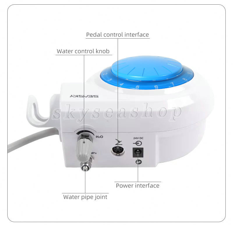 Dental Ultrasonic Piezo Scaler Handpiece 5*Scaling Tips fit Cavitron EMS FDA E2+