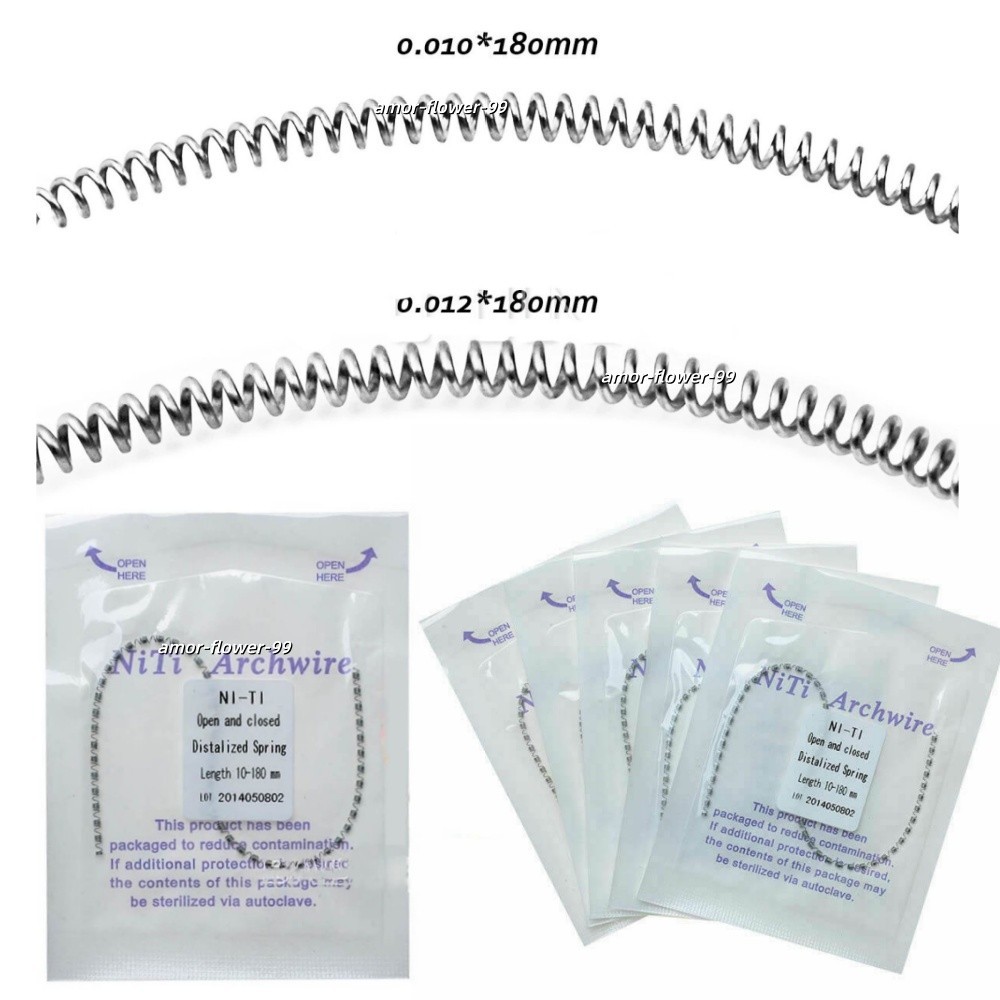 Dental Orthod Niti Open & Closed Distalized Coil Spring 0.012/0.010*180 mm