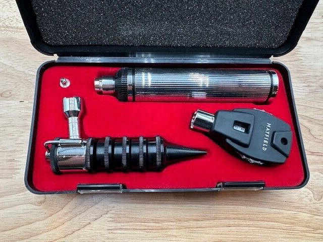 Gowllands Portable Exam Diagnostic Set / Otoscope Ophthalmoscope W/ Case ~ 26265