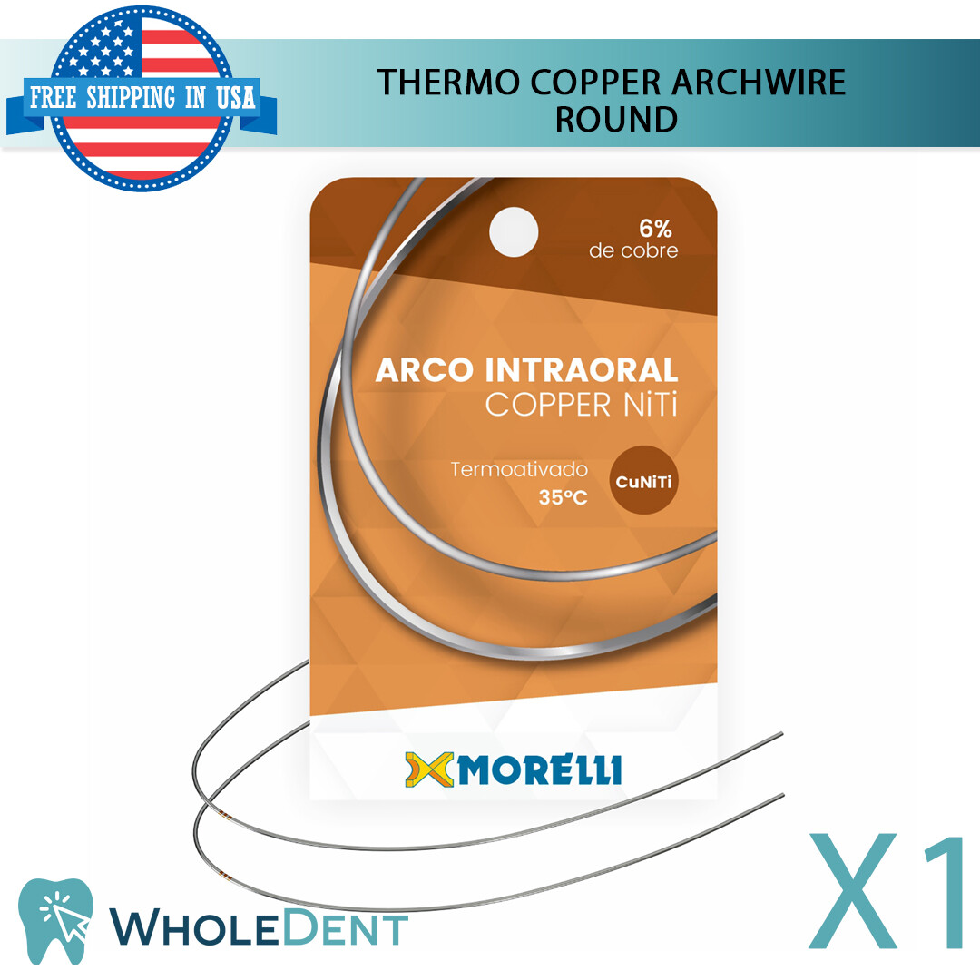 Orthodontic Dental NiTi Thermo Copper CuNiTi Intraoral Round Wire Morelli