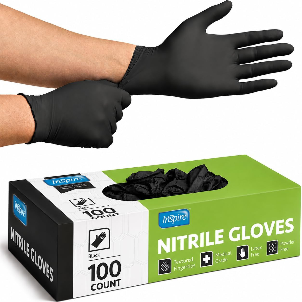 Black Nitrile Disposable Gloves | 4.5 Nitrile Disposable Safety Medical Cooking