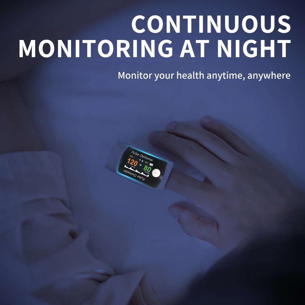 New 2-in-1 smart fingertip pulse oximeter with blood pressure measurement