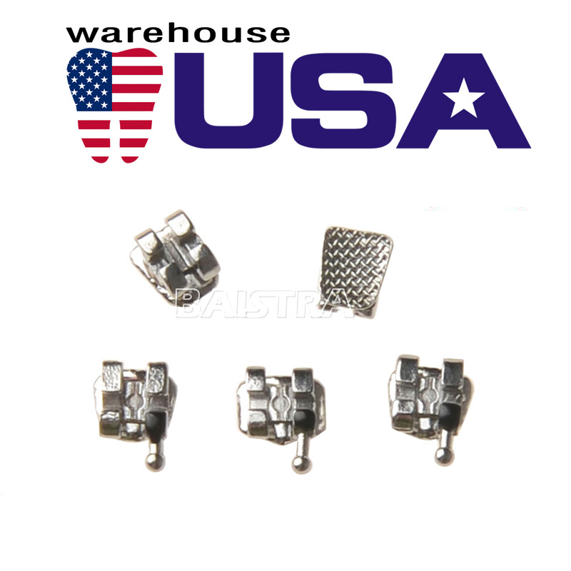 AZDENT Dental Orthodontic Brackets Braces Mesh Base Mini MBT.022 Hooks 3 4 5