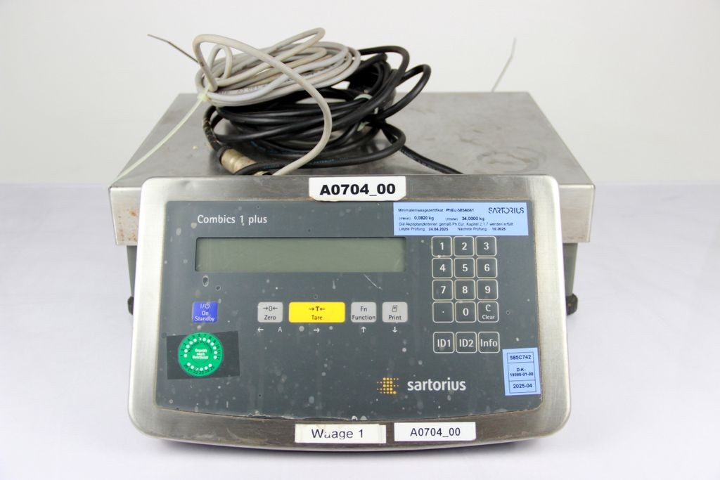 Sartorius Combics 1 Plus Weighing Terminal With 34 kg Weighing Platform