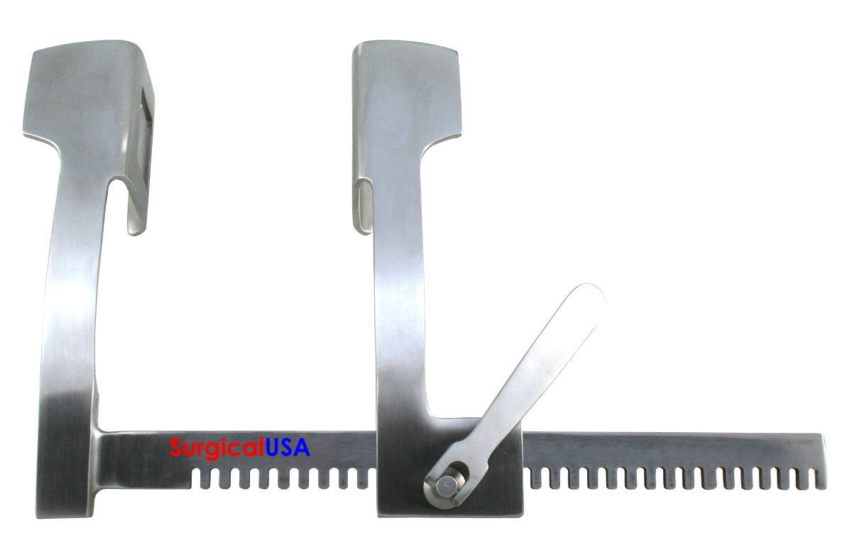 Finochietto Rib Spreader 8″ Standard Model 48x65mm Curved Arms